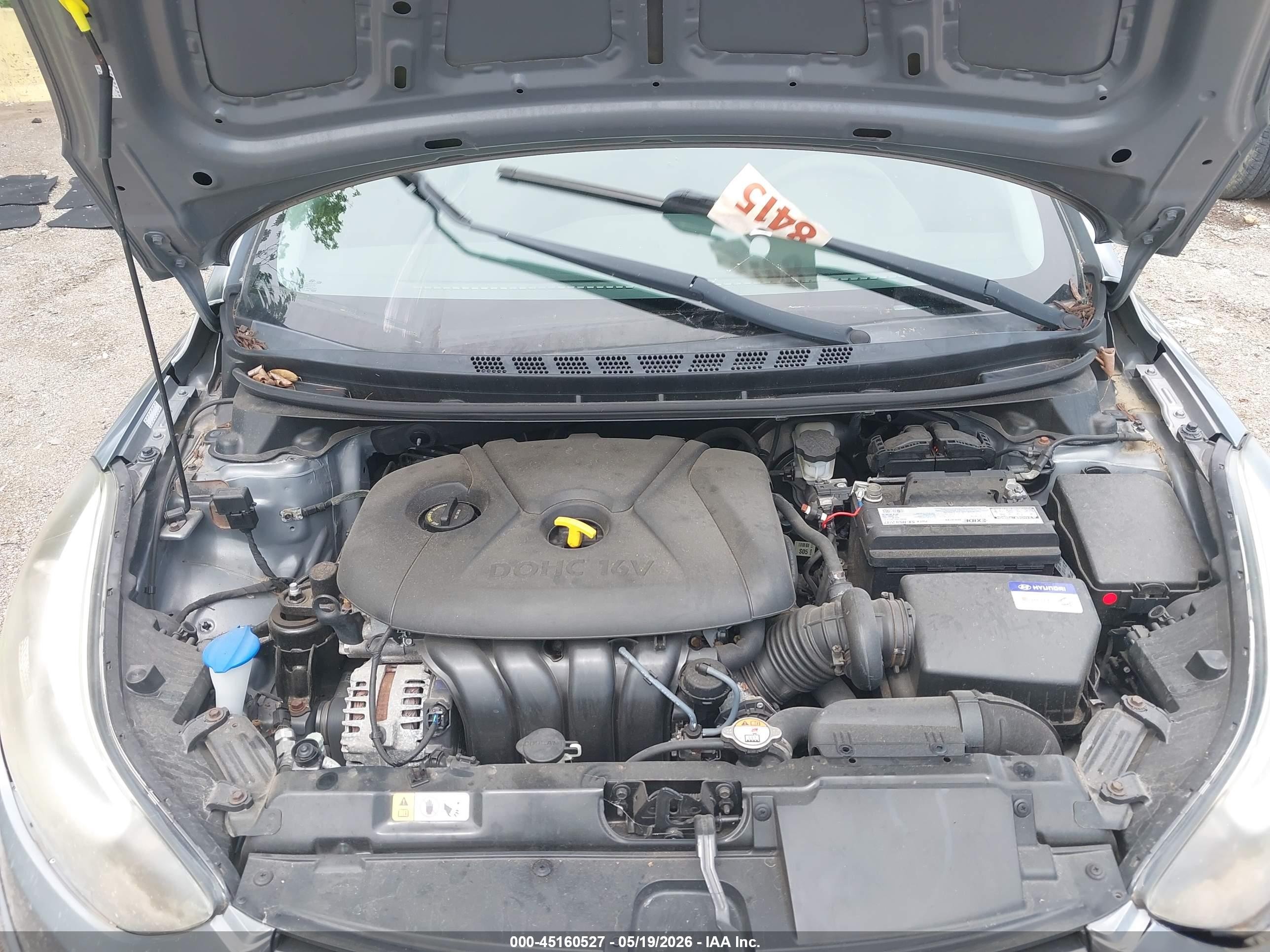 2015 Hyundai Elantra Se Silver vin: KMHDH4AE3FU443235