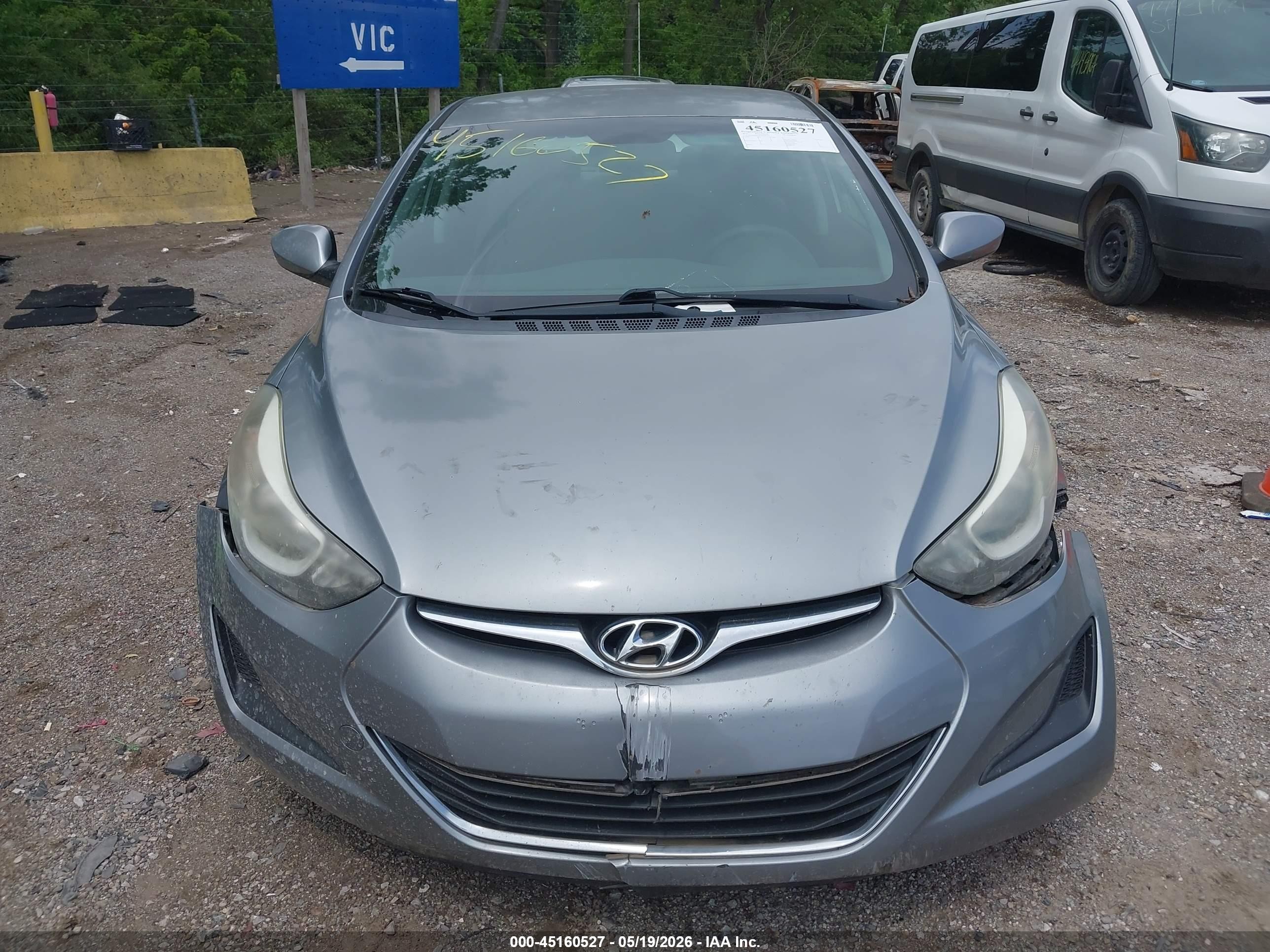 2015 Hyundai Elantra Se Silver vin: KMHDH4AE3FU443235