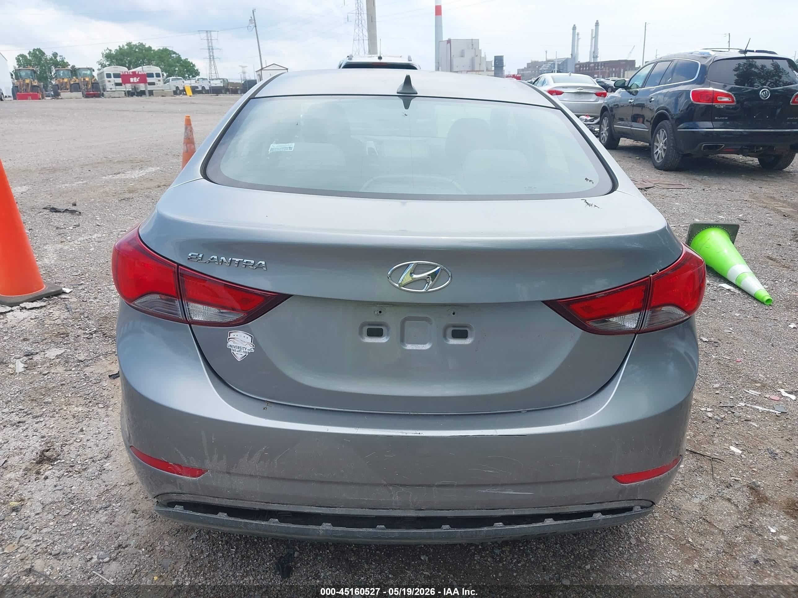 2015 Hyundai Elantra Se Silver vin: KMHDH4AE3FU443235