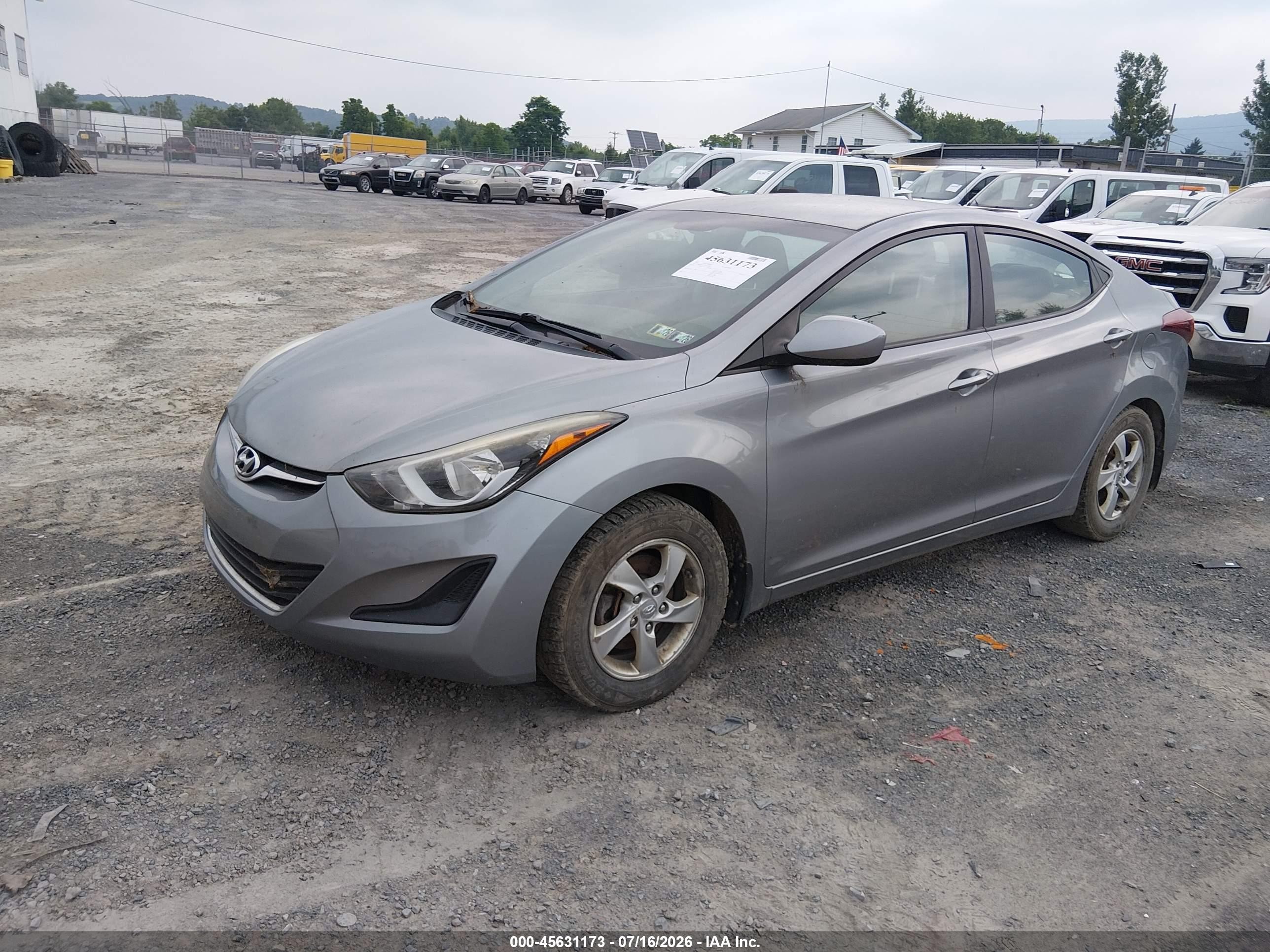 2015 Hyundai Elantra Se Серебряный vin: KMHDH4AE3FU452680