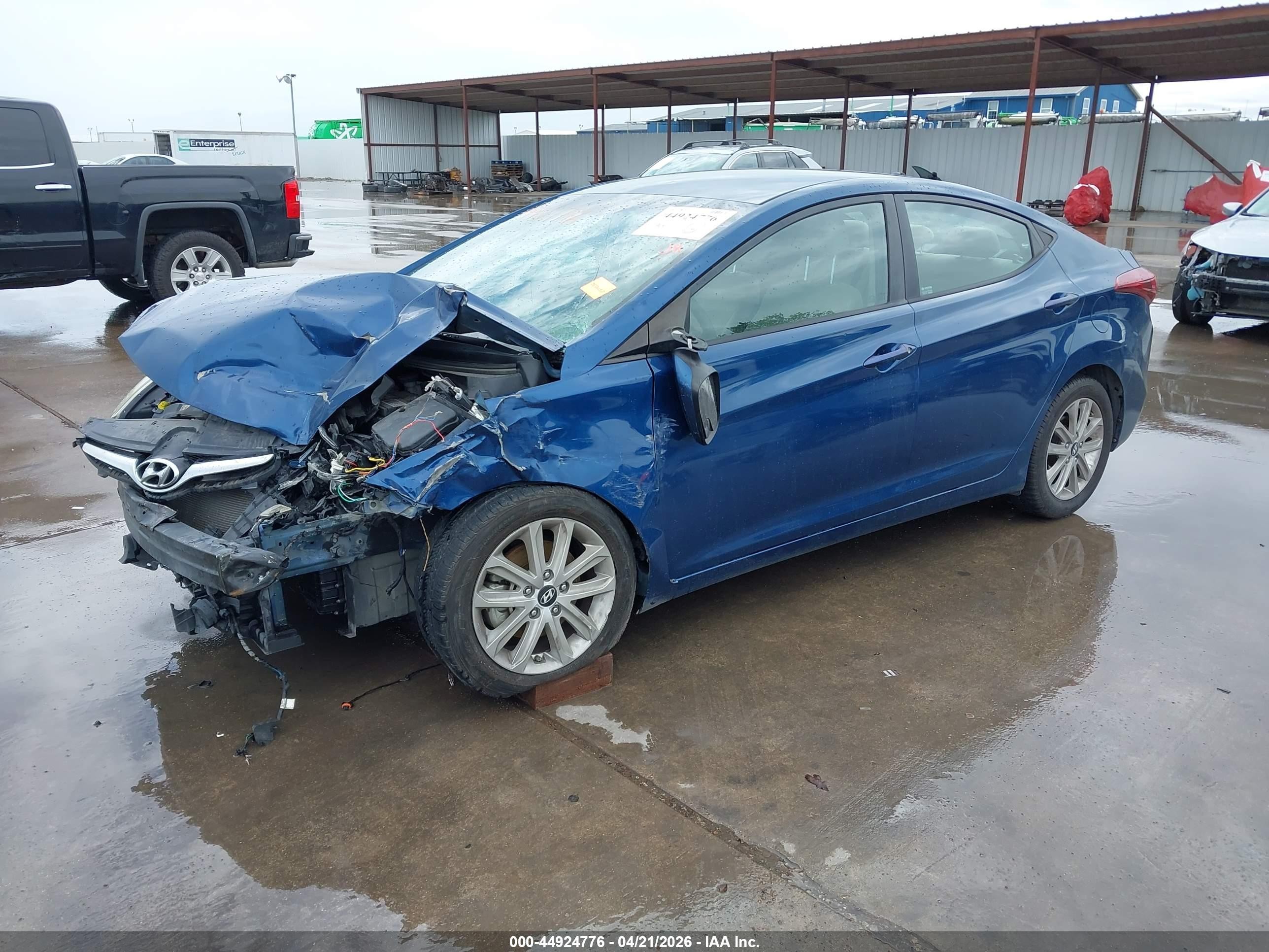 2016 Hyundai Elantra Se Blue vin: KMHDH4AE3GU543840