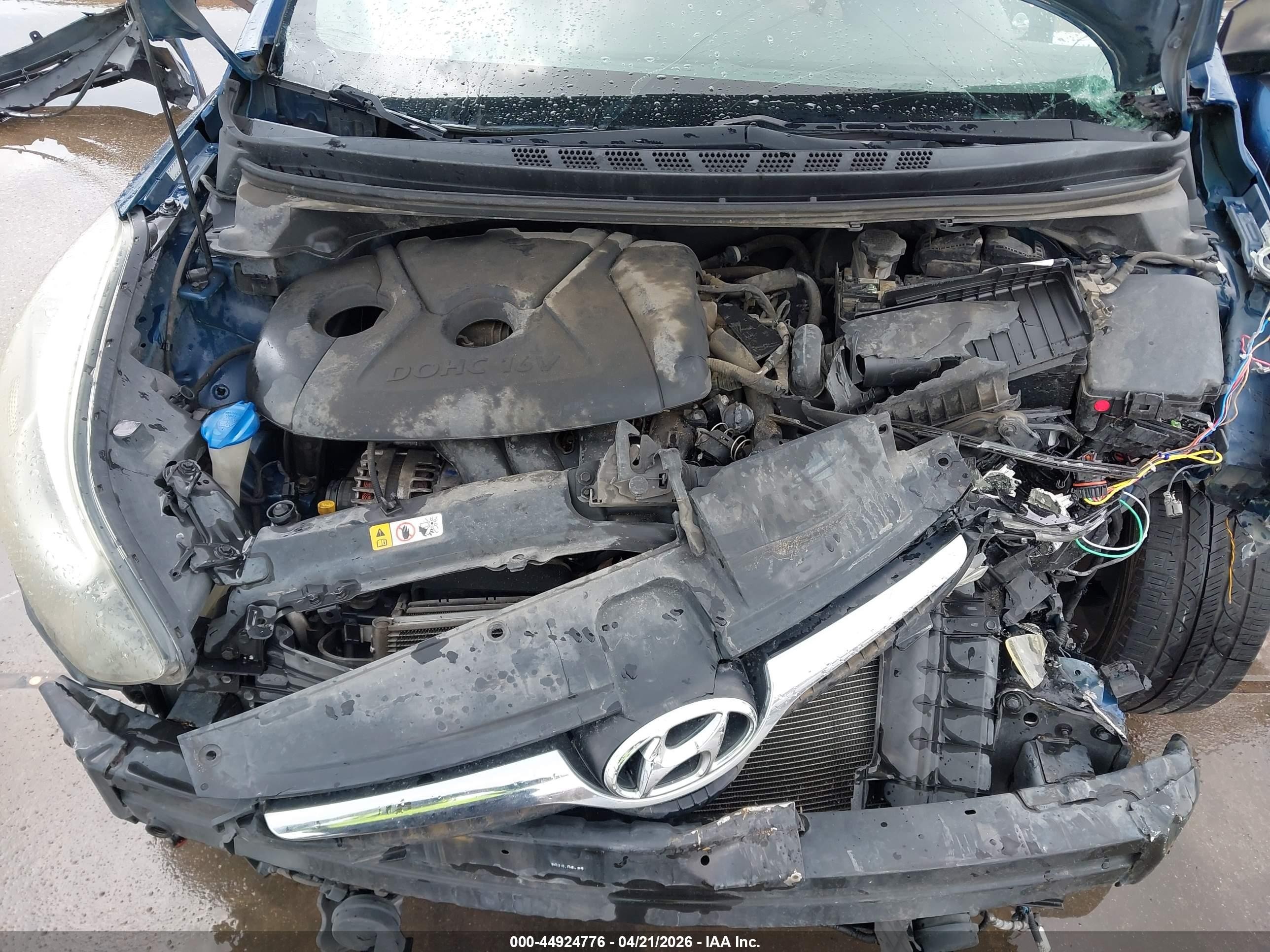 2016 Hyundai Elantra Se Blue vin: KMHDH4AE3GU543840