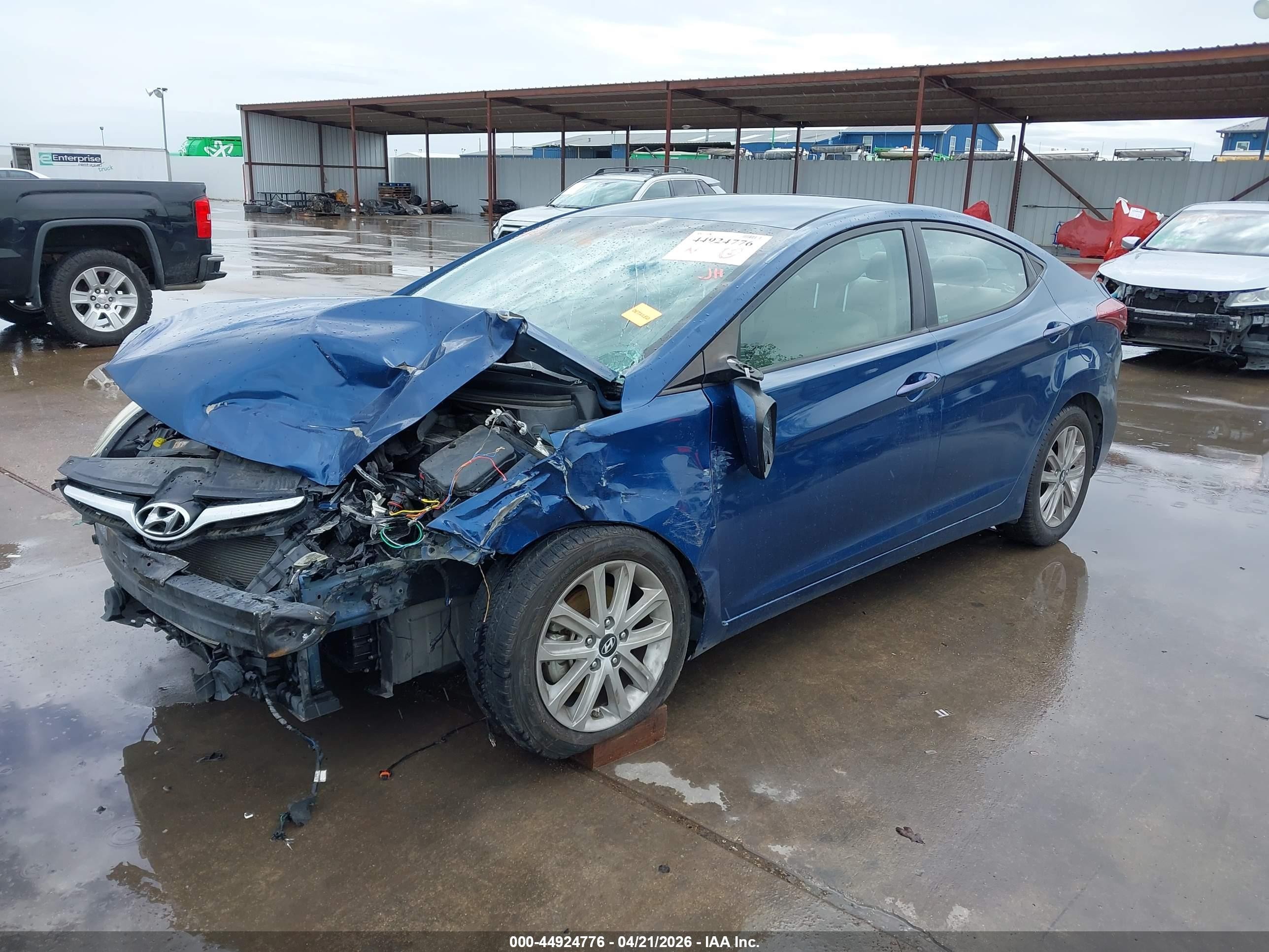 2016 Hyundai Elantra Se Blue vin: KMHDH4AE3GU543840