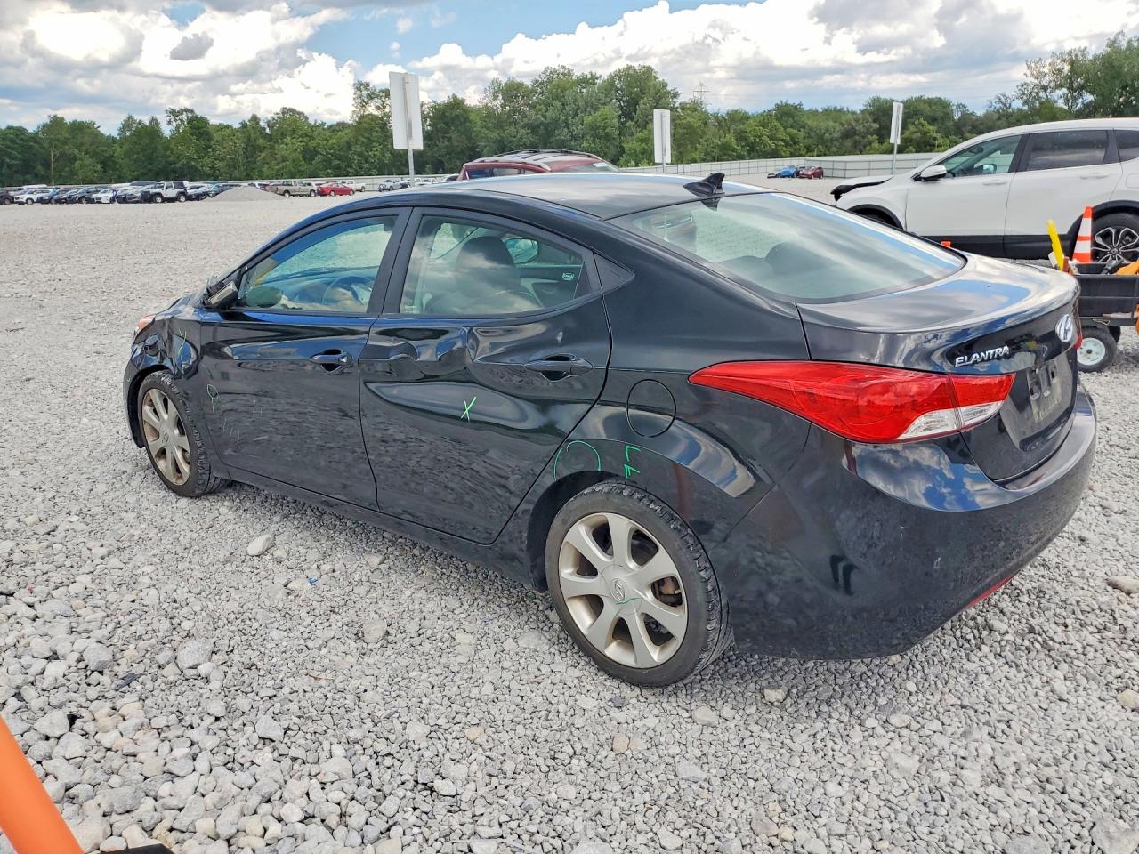 2011 Hyundai Elantra Limited Black vin: KMHDH4AE4BU084939