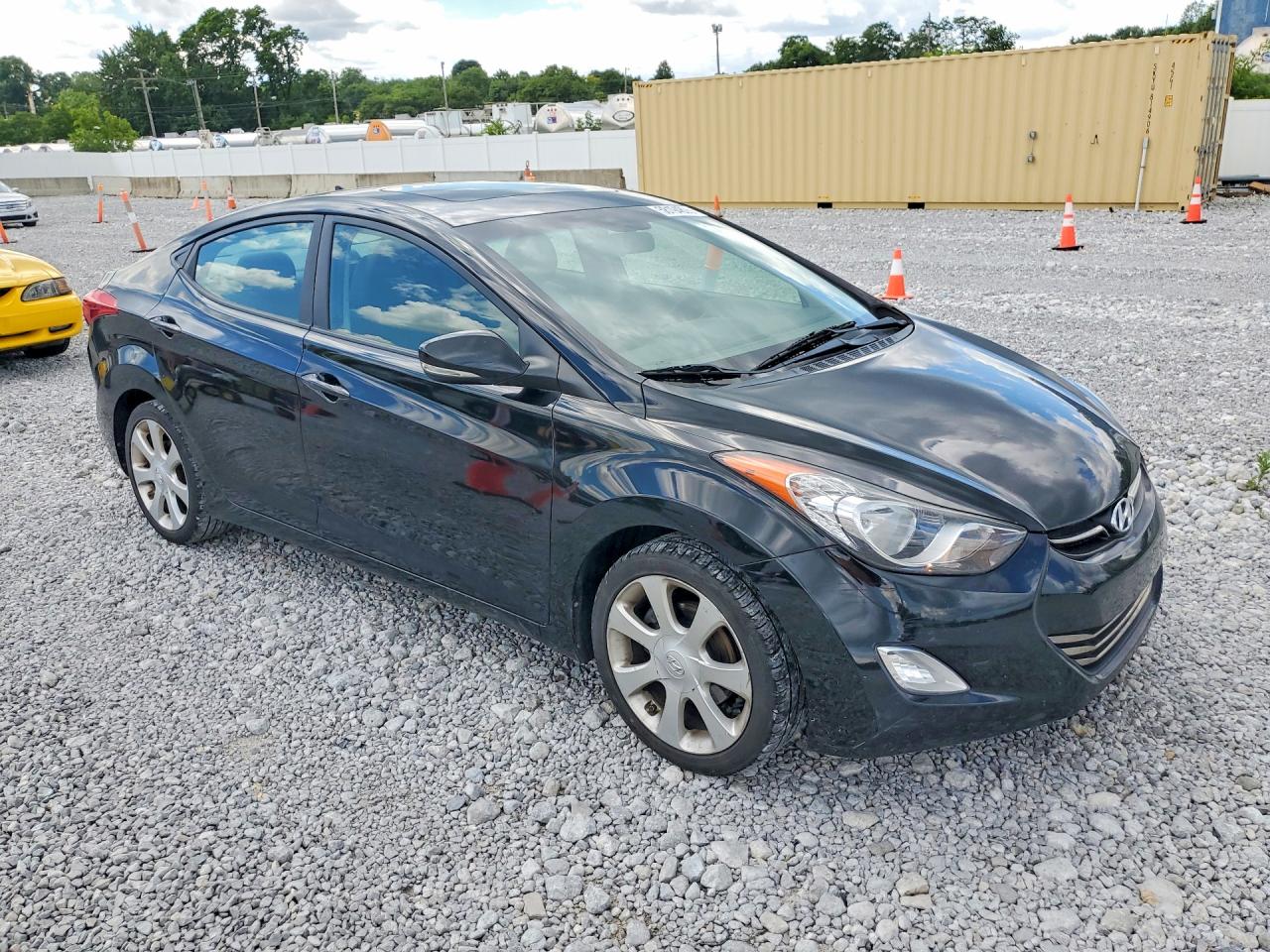 2011 Hyundai Elantra Limited Black vin: KMHDH4AE4BU084939