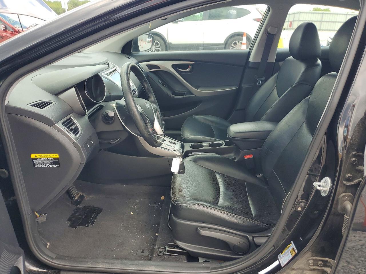 2011 Hyundai Elantra Limited Black vin: KMHDH4AE4BU084939