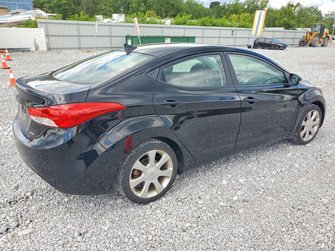 2011 Hyundai Elantra Limited Black vin: KMHDH4AE4BU084939
