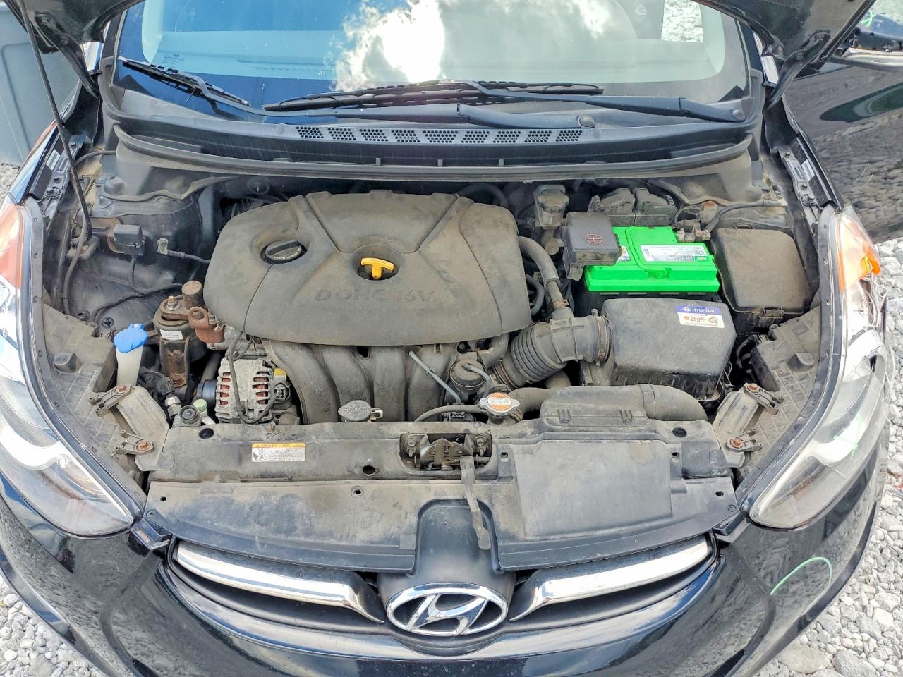 2011 Hyundai Elantra Limited Black vin: KMHDH4AE4BU084939