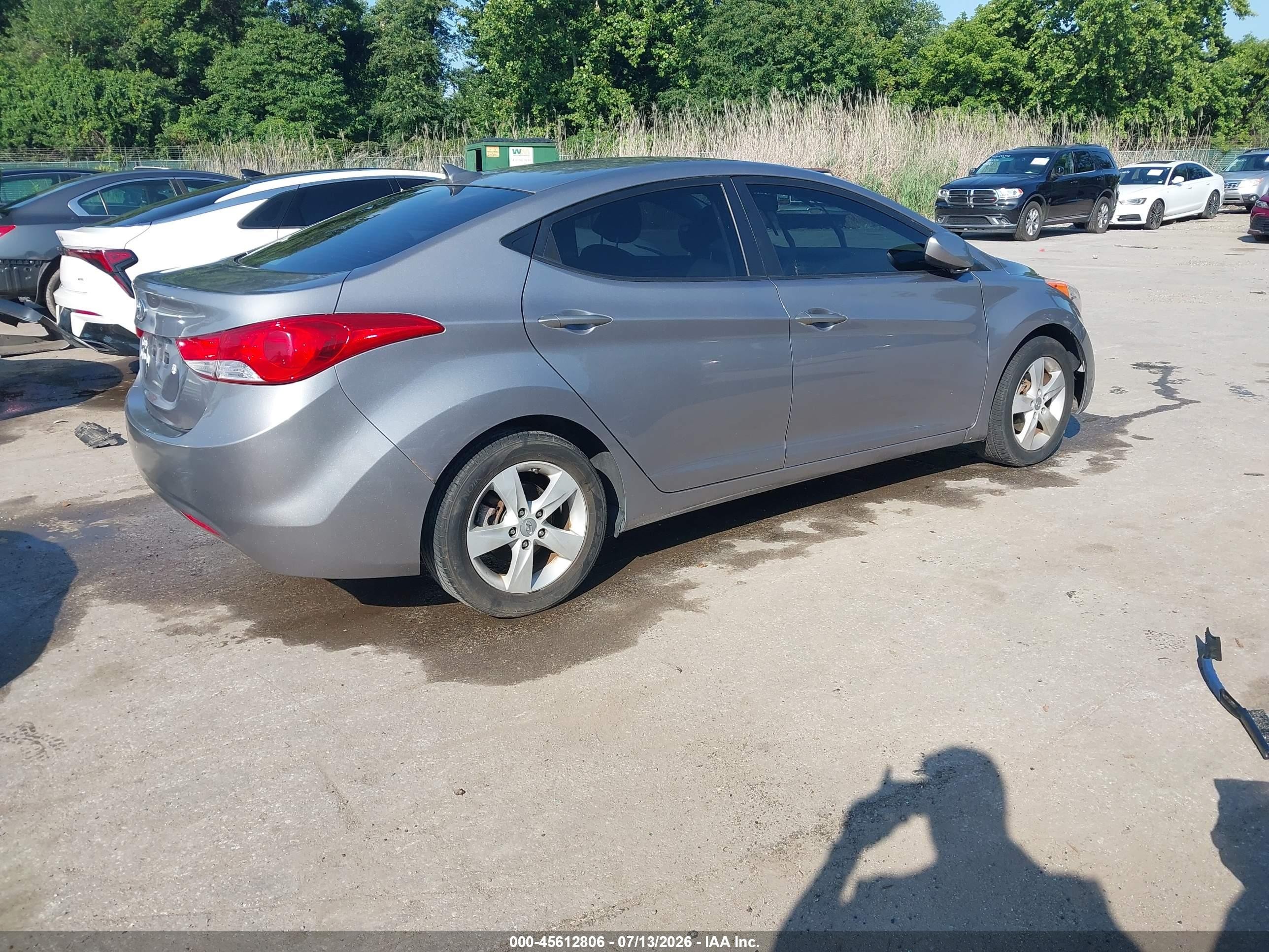 2011 Hyundai Elantra Gls (ulsan Plant) Gray vin: KMHDH4AE4BU093768