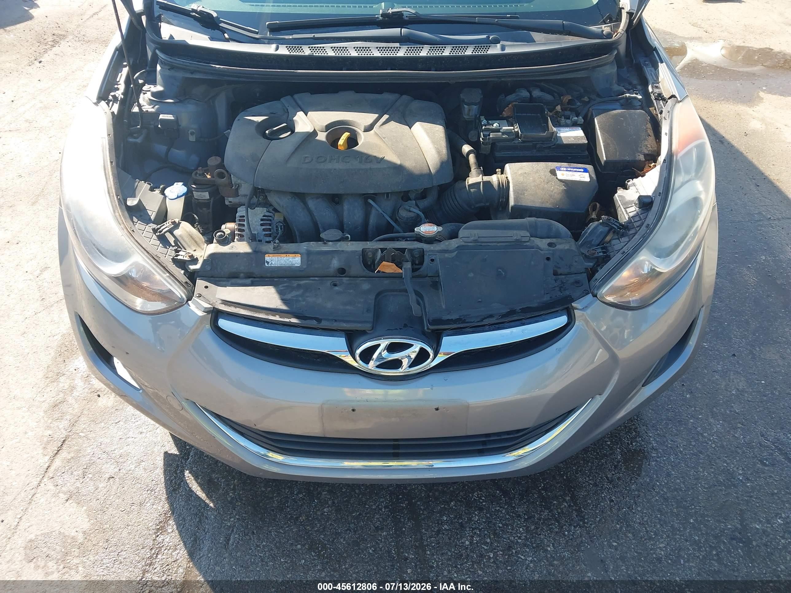 2011 Hyundai Elantra Gls (ulsan Plant) Gray vin: KMHDH4AE4BU093768