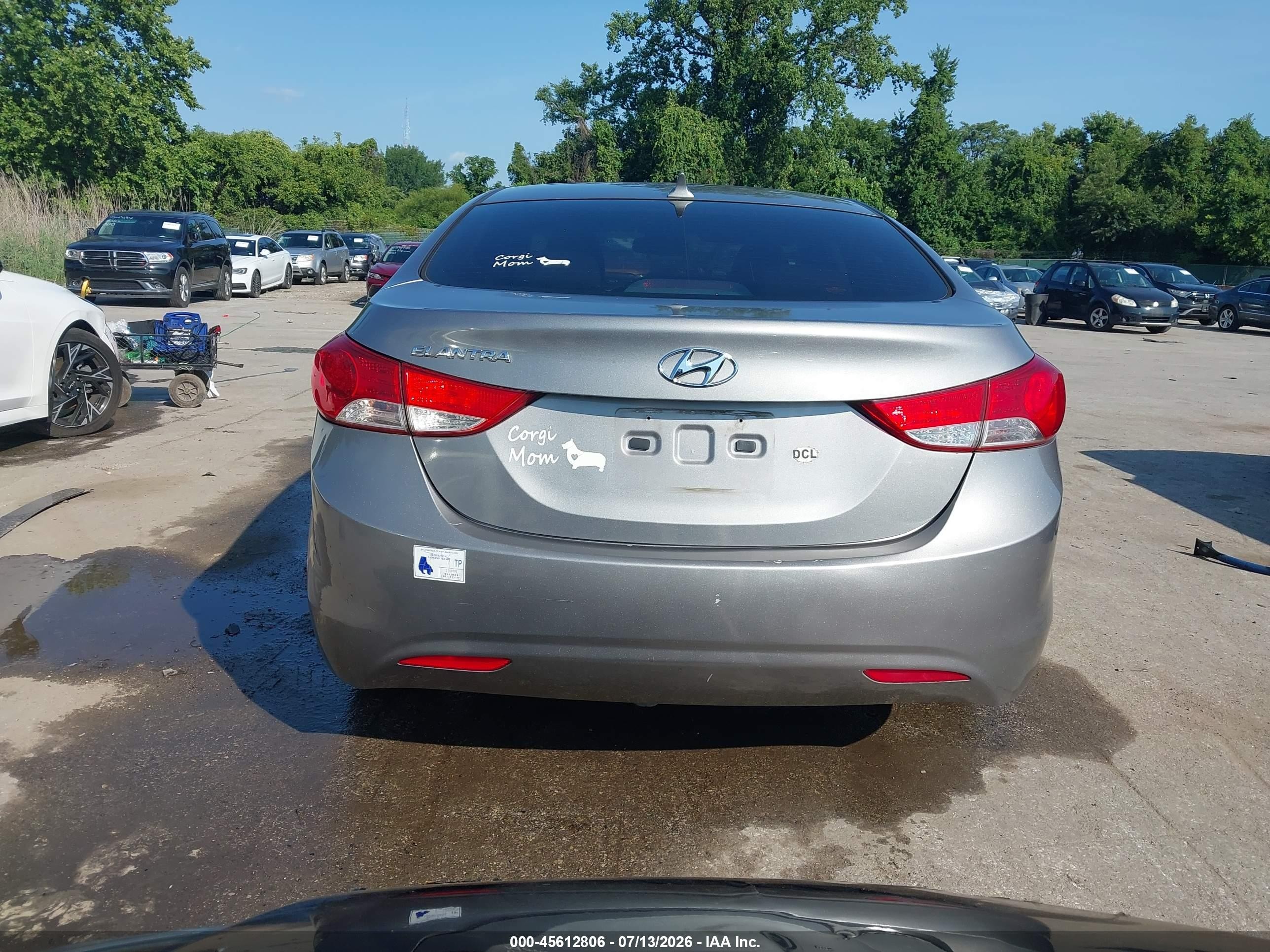 2011 Hyundai Elantra Gls (ulsan Plant) Gray vin: KMHDH4AE4BU093768