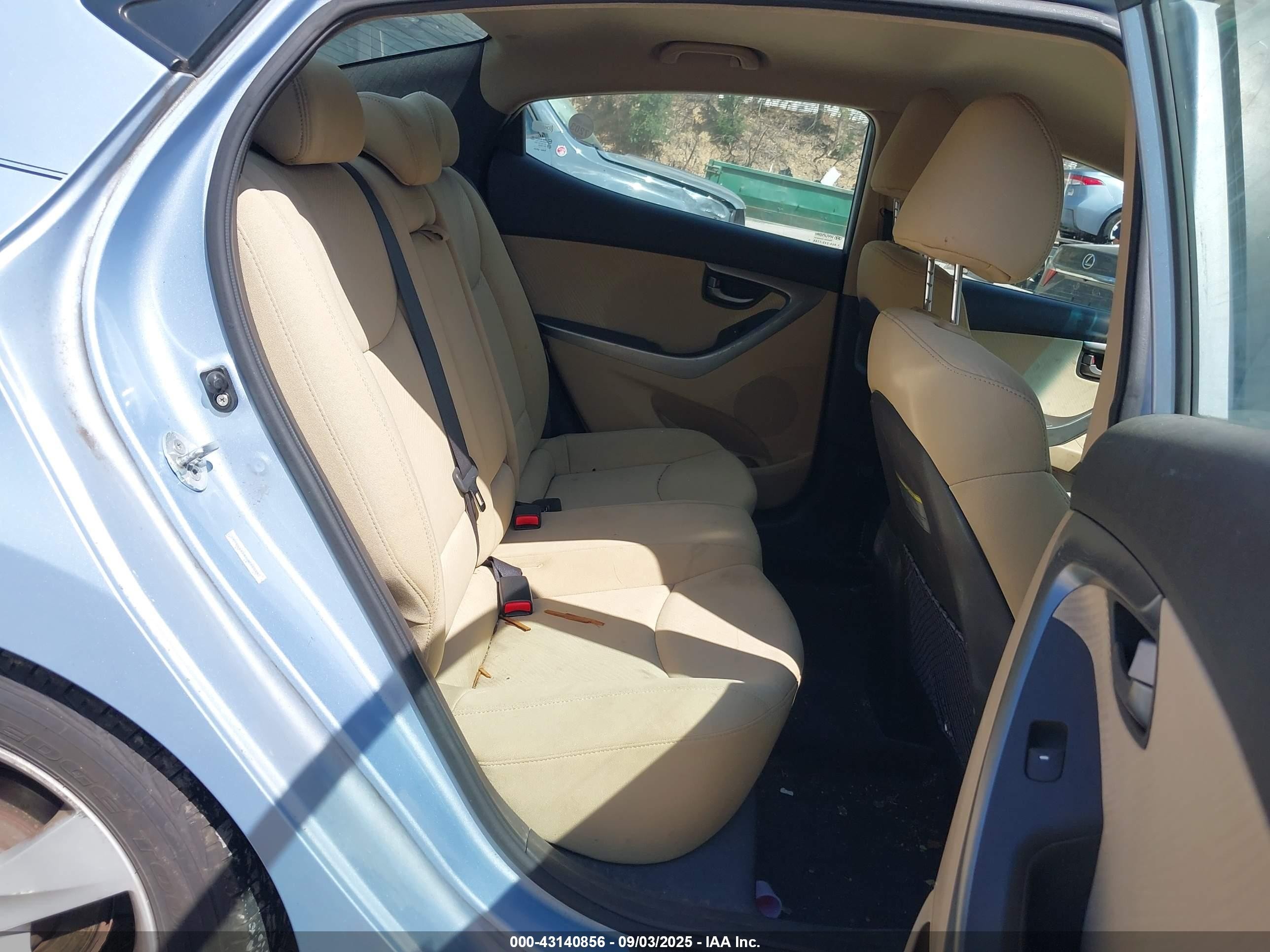 2011 Hyundai Elantra Gls (ulsan Plant) Light Blue vin: KMHDH4AE4BU098095