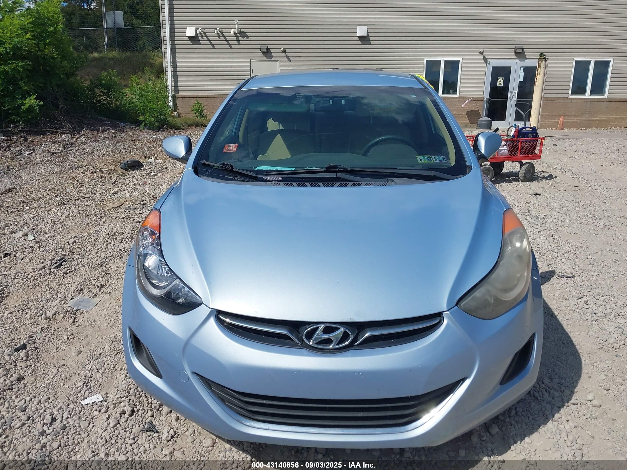 2011 Hyundai Elantra Gls (ulsan Plant) Light Blue vin: KMHDH4AE4BU098095