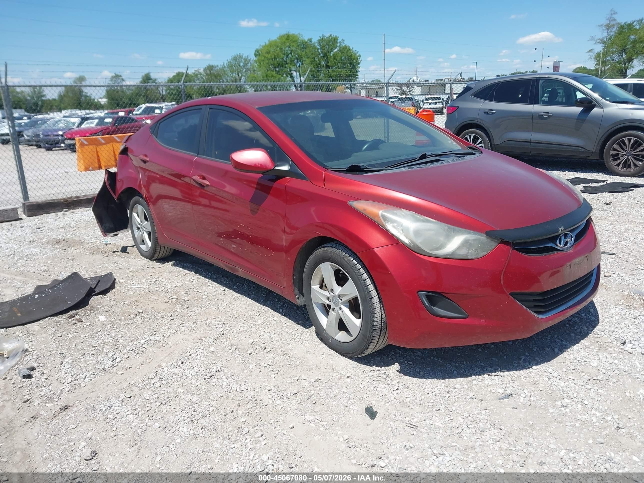 2011 Hyundai Elantra Gls (ulsan Plant) Red vin: KMHDH4AE4BU098890
