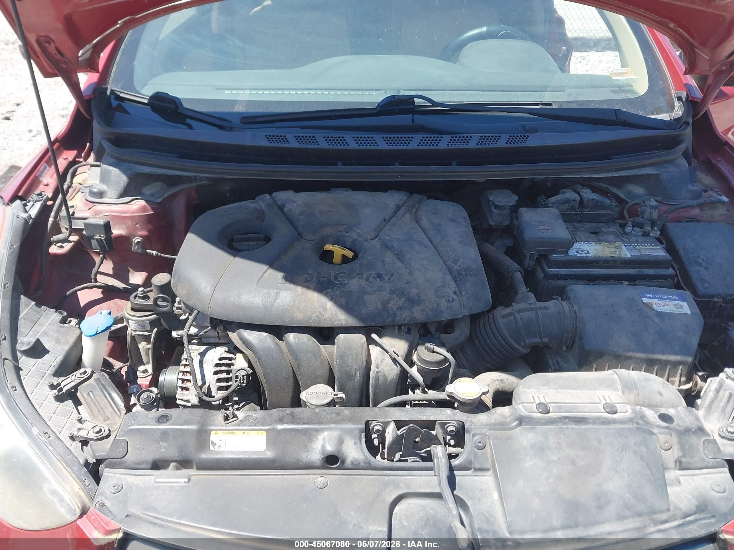 2011 Hyundai Elantra Gls (ulsan Plant) Красный vin: KMHDH4AE4BU098890