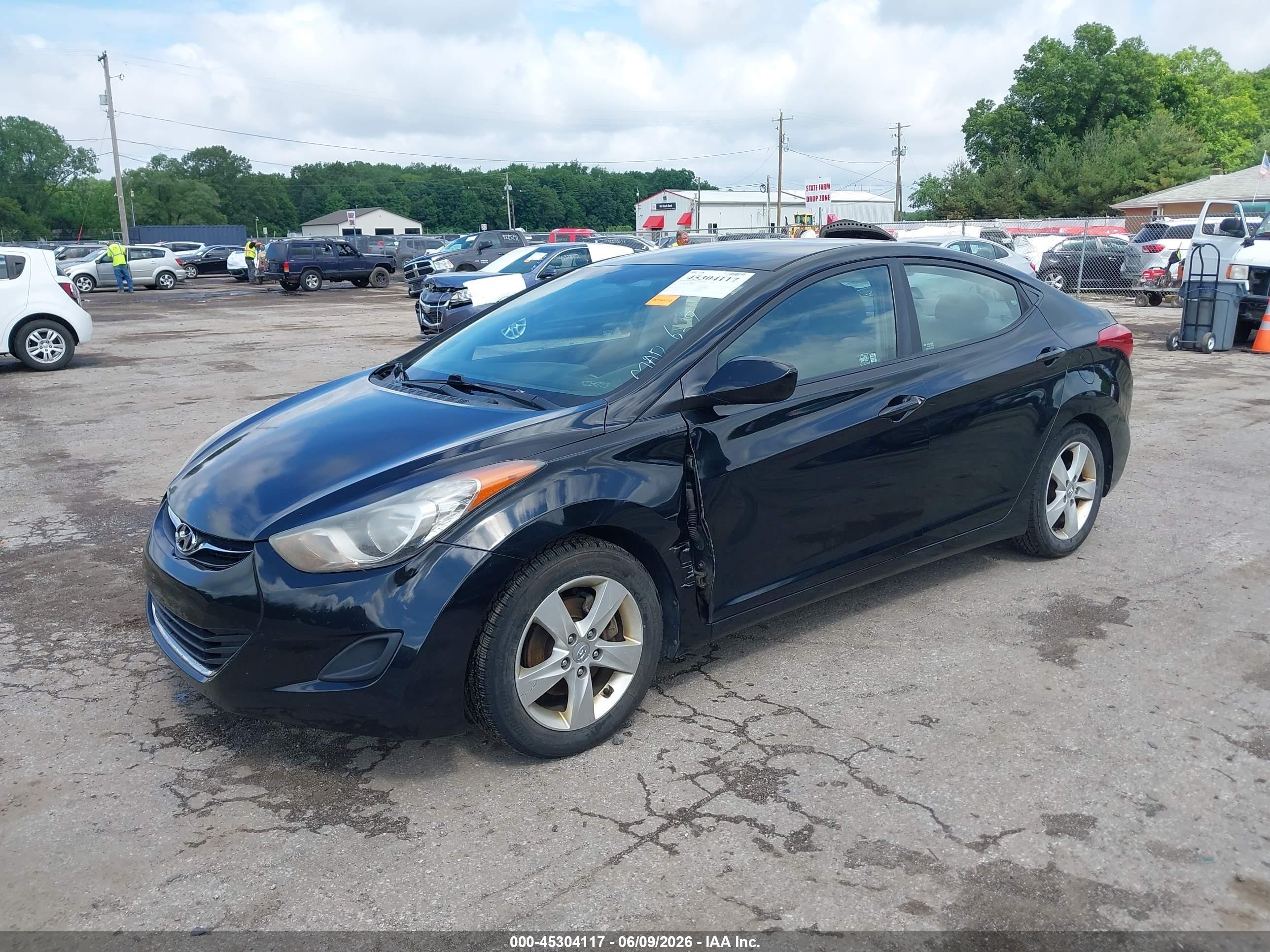 2011 Hyundai Elantra Gls (ulsan Plant) Black vin: KMHDH4AE4BU106020