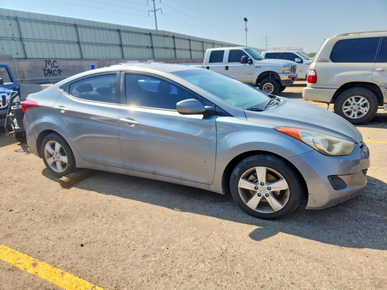 2011 Hyundai Elantra Gls Gray vin: KMHDH4AE4BU107796