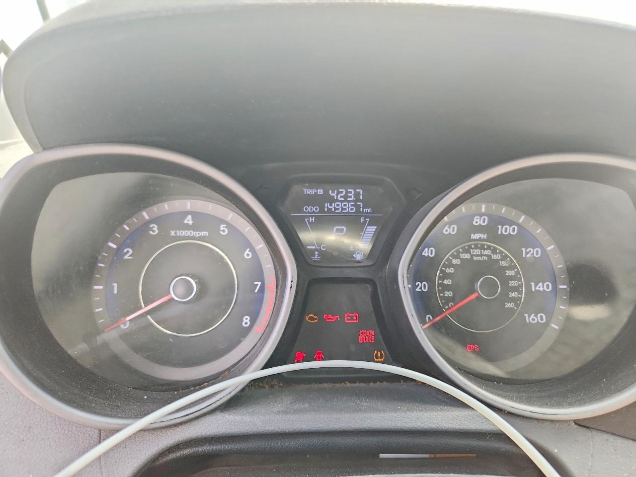 2011 Hyundai Elantra Gls Gray vin: KMHDH4AE4BU107796