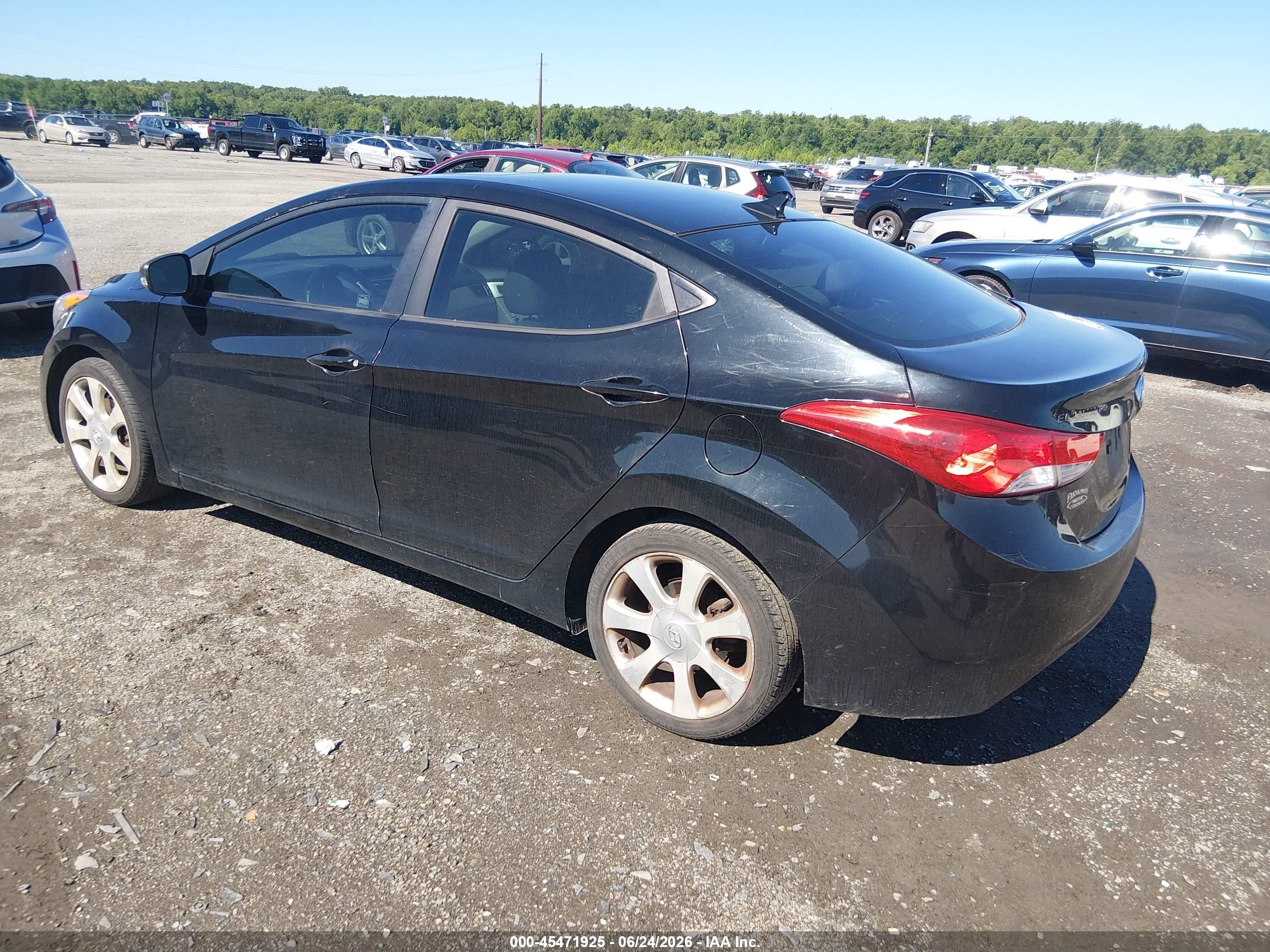 2011 Hyundai Elantra Limited (ulsan Plant) Black vin: KMHDH4AE4BU120029
