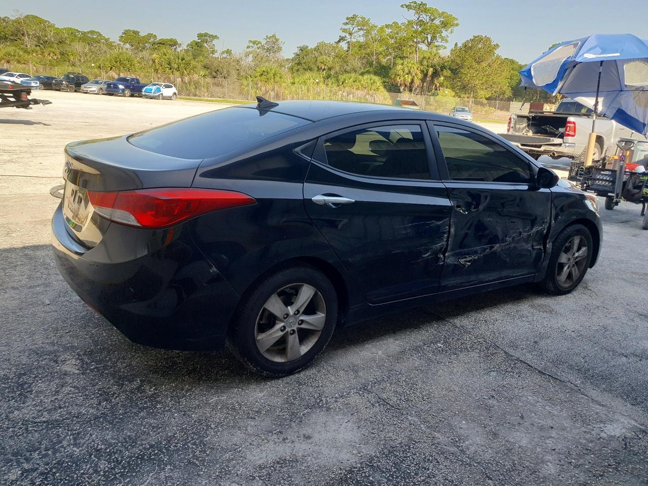 2011 Hyundai Elantra Gls Black vin: KMHDH4AE4BU132424