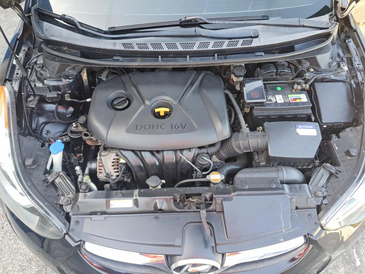 2011 Hyundai Elantra Gls Black vin: KMHDH4AE4BU132424
