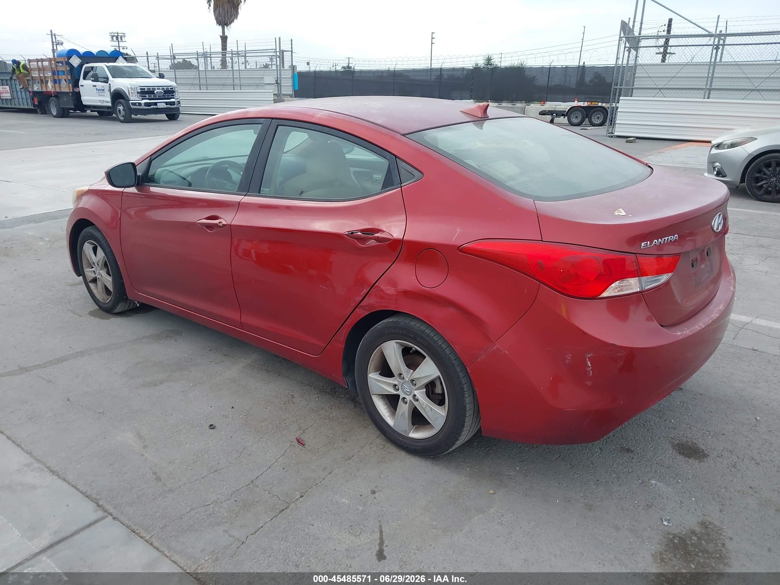 2011 Hyundai Elantra Gls (ulsan Plant) Red vin: KMHDH4AE4BU135873