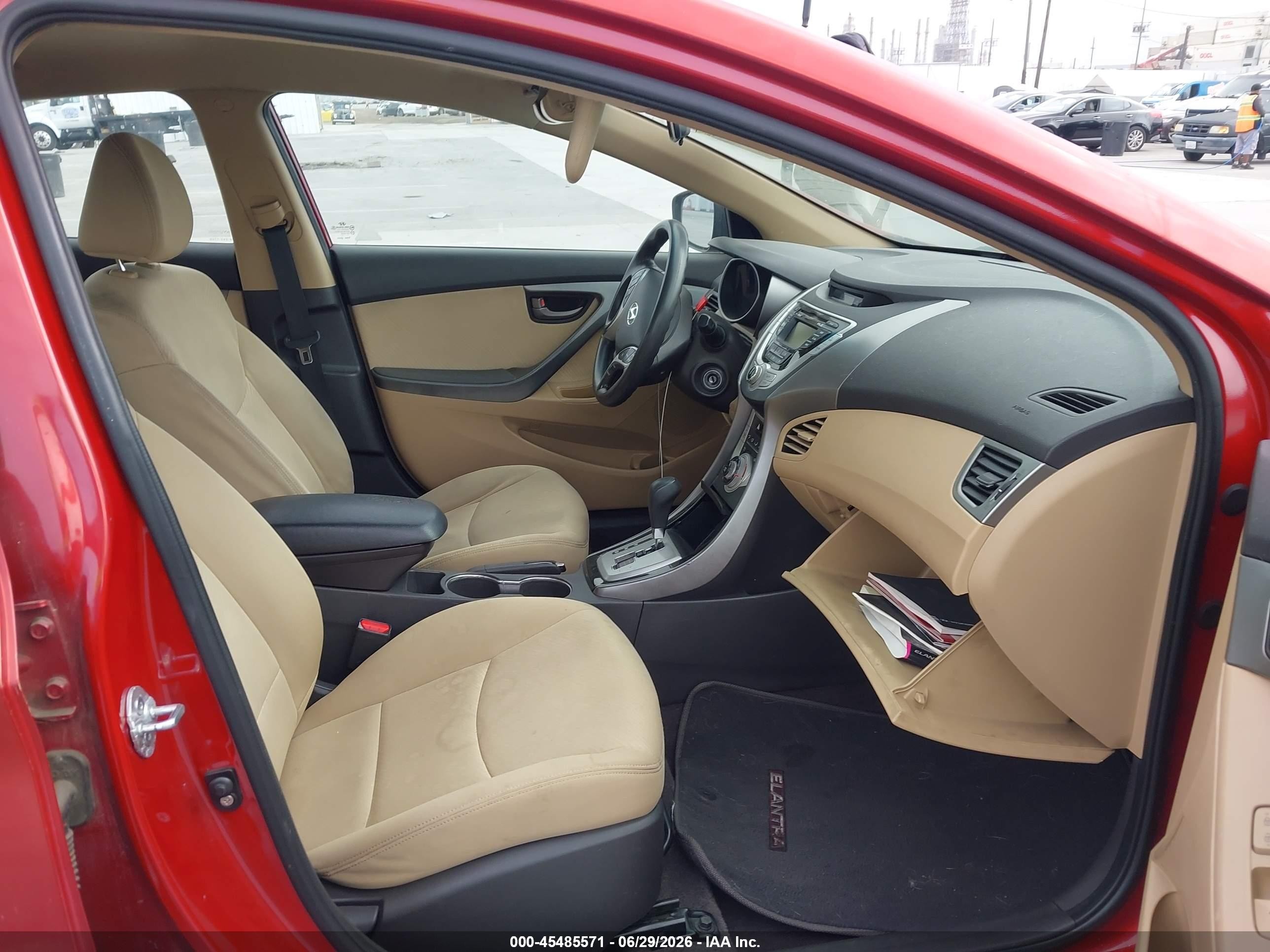 2011 Hyundai Elantra Gls (ulsan Plant) Red vin: KMHDH4AE4BU135873