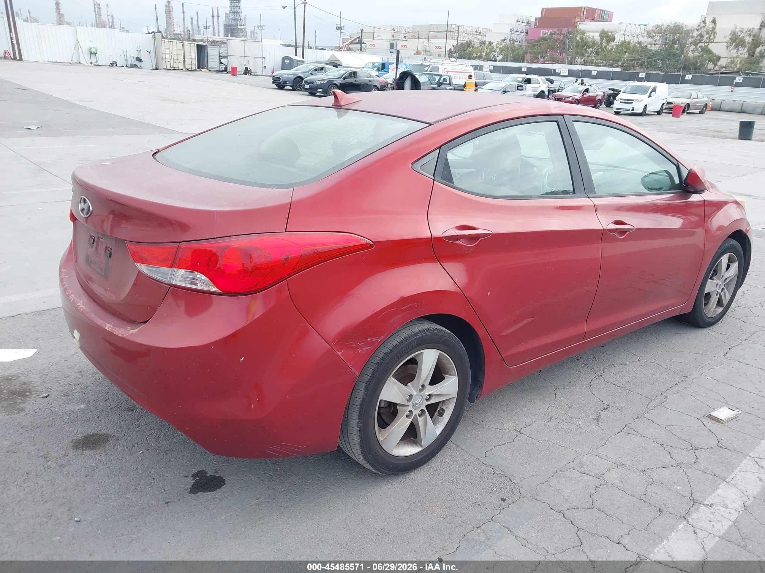 2011 Hyundai Elantra Gls (ulsan Plant) Red vin: KMHDH4AE4BU135873