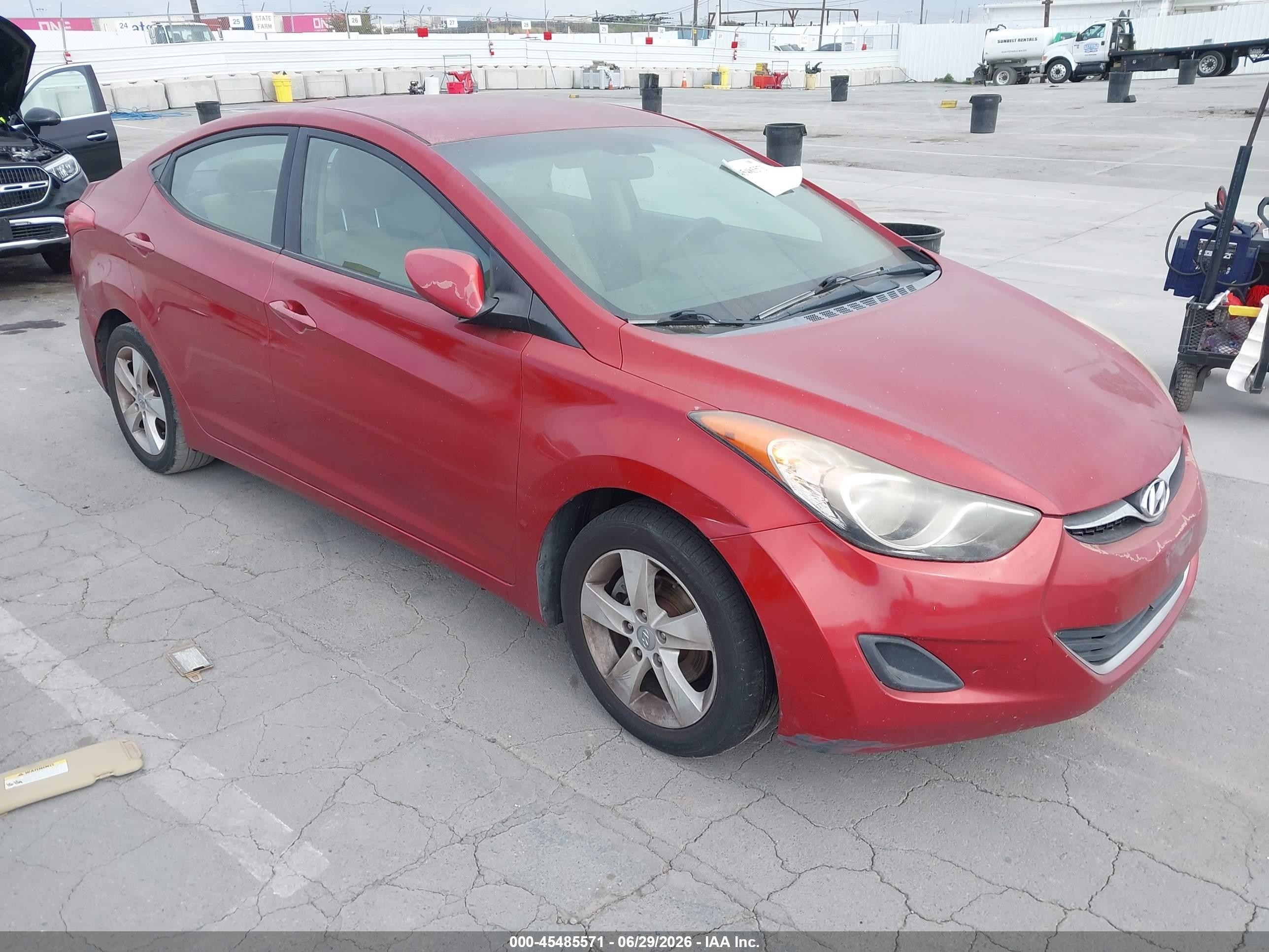 2011 Hyundai Elantra Gls (ulsan Plant) Red vin: KMHDH4AE4BU135873