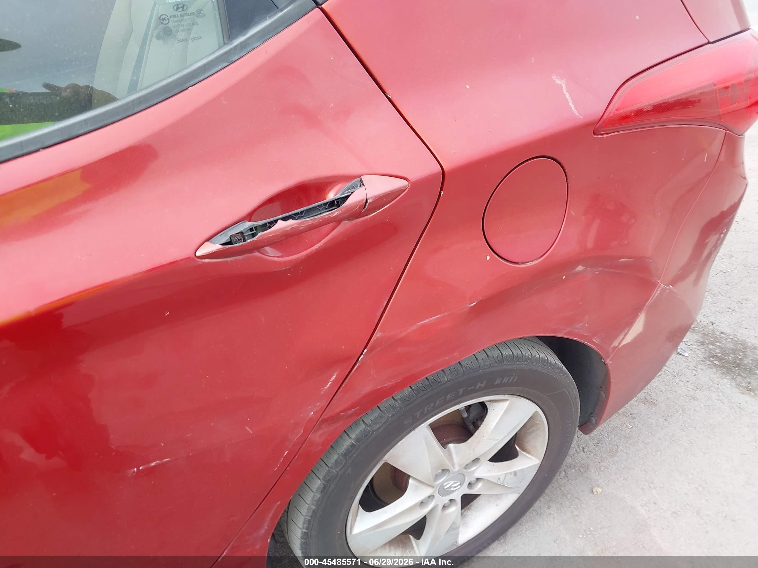 2011 Hyundai Elantra Gls (ulsan Plant) Red vin: KMHDH4AE4BU135873