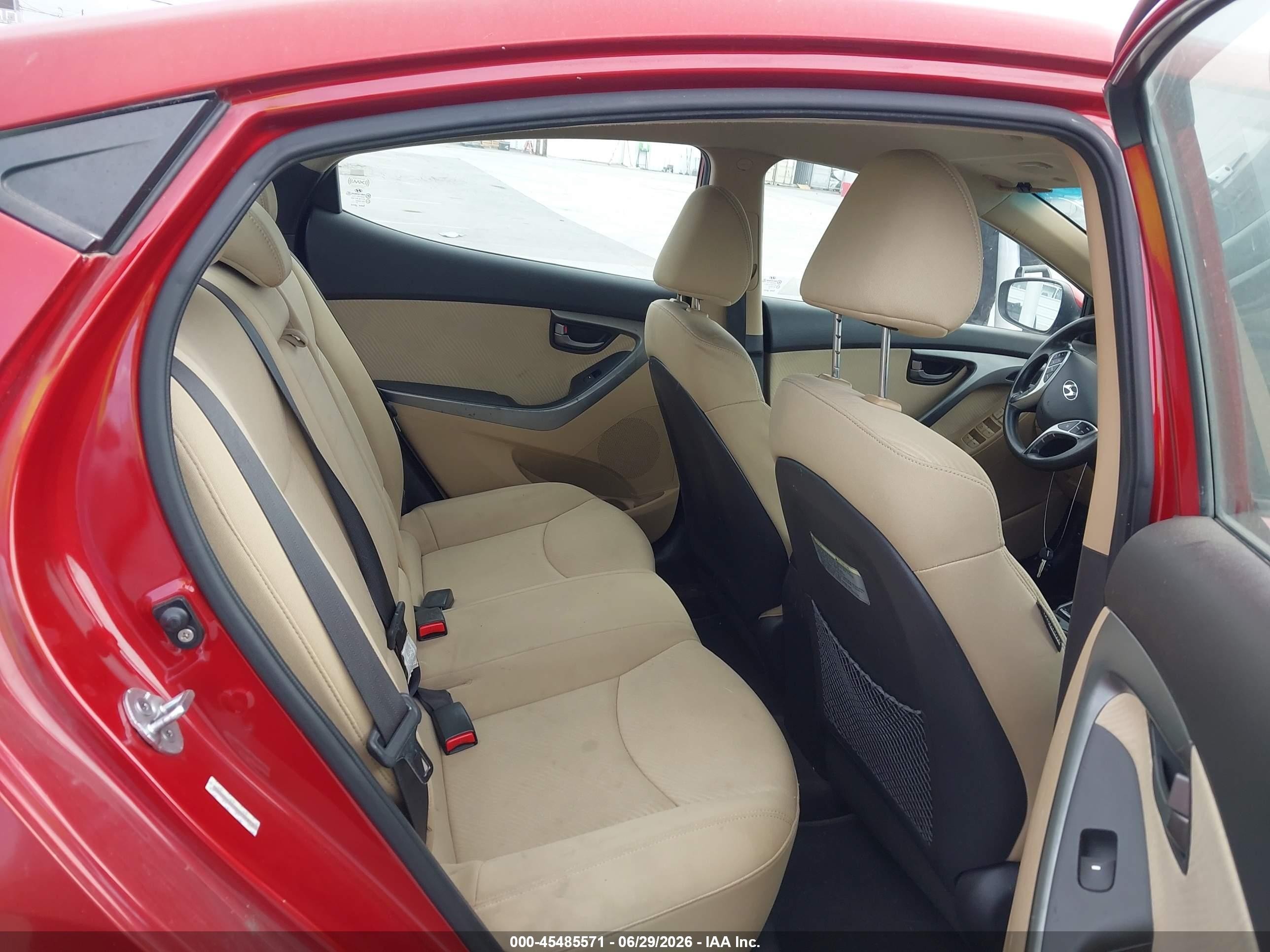 2011 Hyundai Elantra Gls (ulsan Plant) Red vin: KMHDH4AE4BU135873