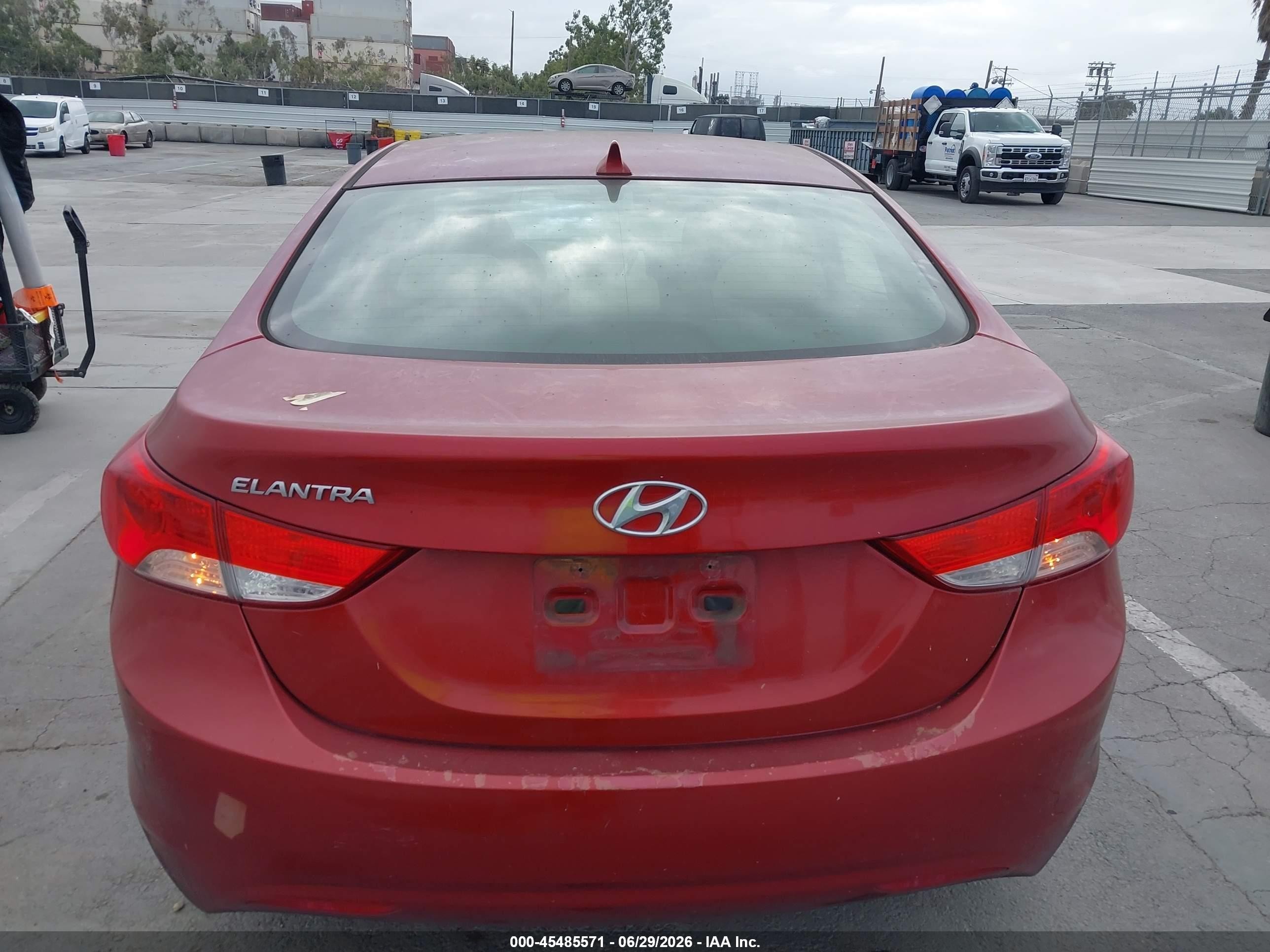 2011 Hyundai Elantra Gls (ulsan Plant) Red vin: KMHDH4AE4BU135873