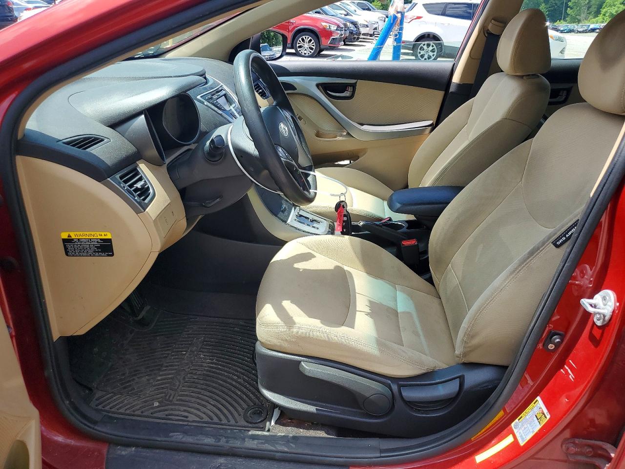 2011 Hyundai Elantra Gls Red vin: KMHDH4AE4BU141138