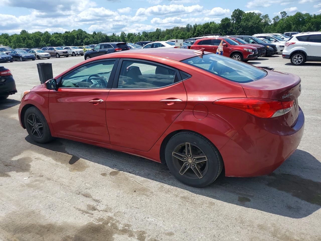 2011 Hyundai Elantra Gls Red vin: KMHDH4AE4BU141138