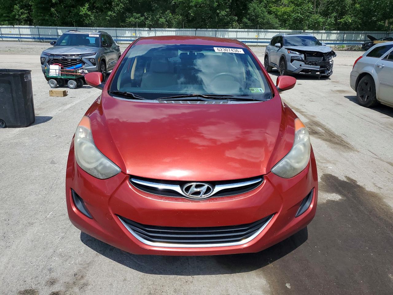 2011 Hyundai Elantra Gls Red vin: KMHDH4AE4BU141138