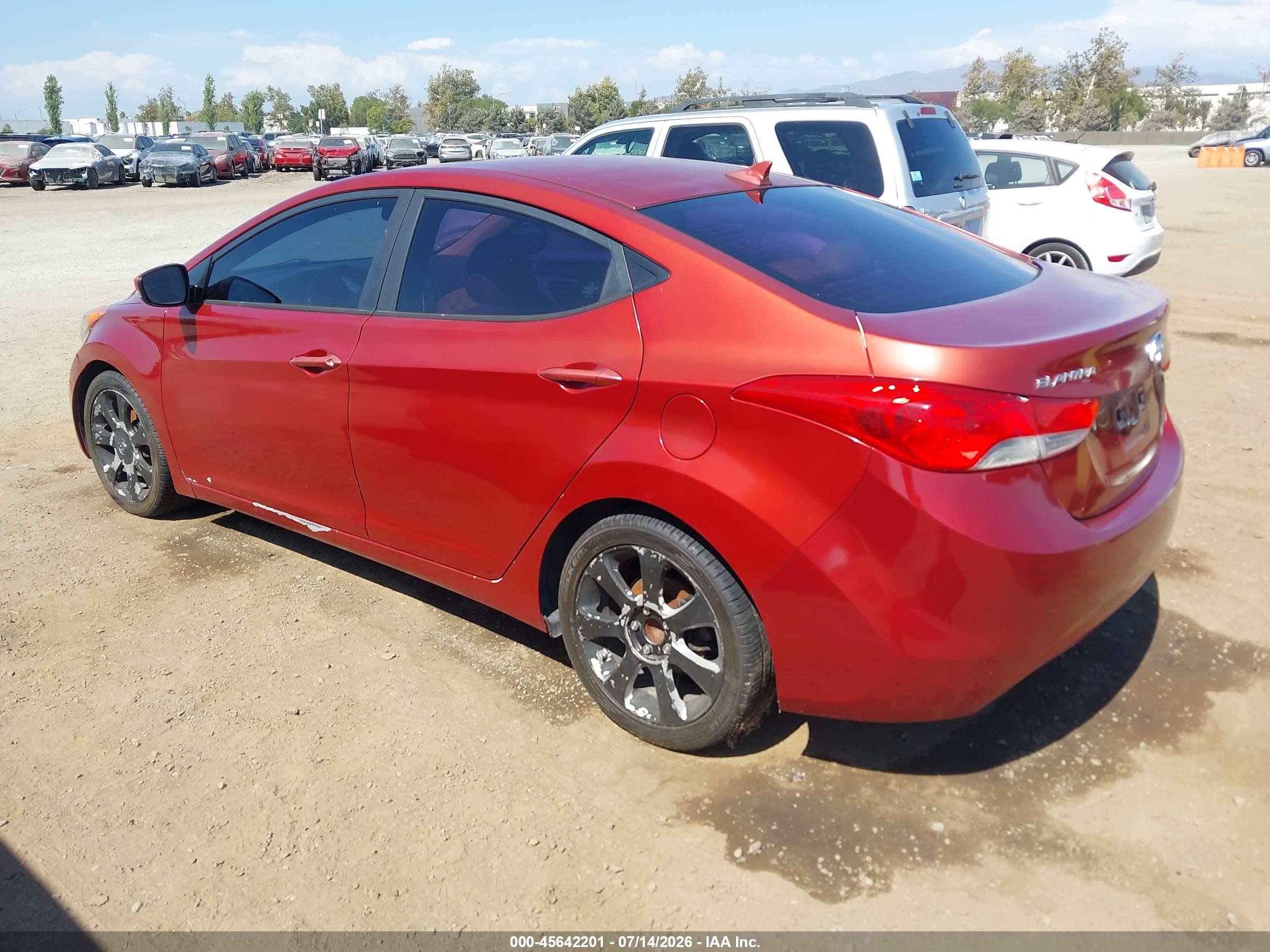 2011 Hyundai Elantra Limited (ulsan Plant) Red vin: KMHDH4AE4BU154293