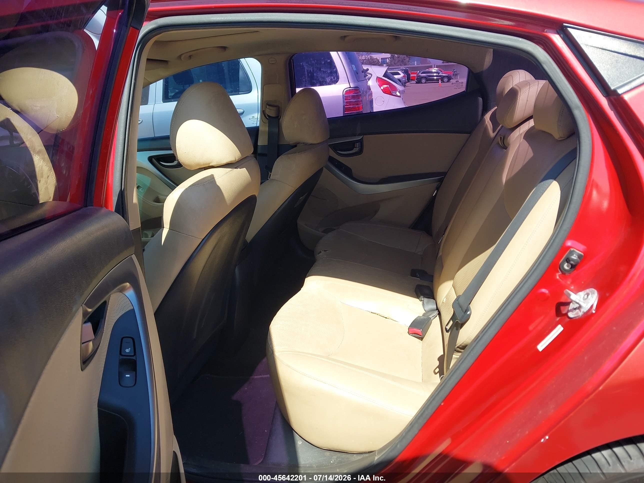 2011 Hyundai Elantra Limited (ulsan Plant) Red vin: KMHDH4AE4BU154293