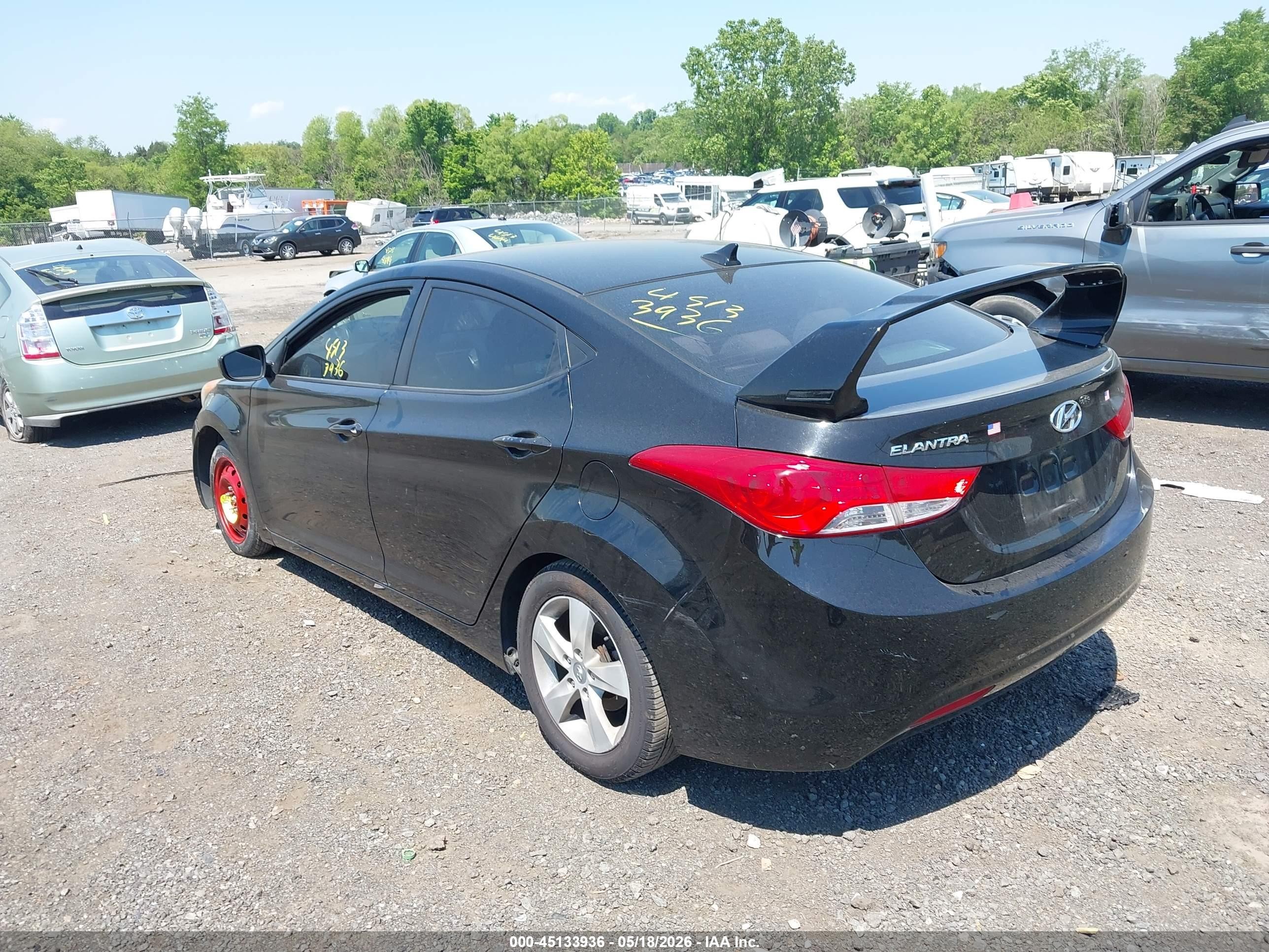 2011 Hyundai Elantra Gls (ulsan Plant) Black vin: KMHDH4AE4BU159431
