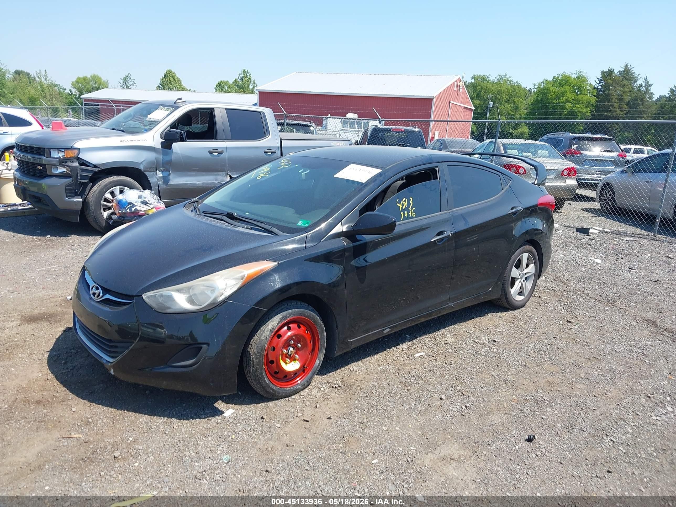 2011 Hyundai Elantra Gls (ulsan Plant) Black vin: KMHDH4AE4BU159431