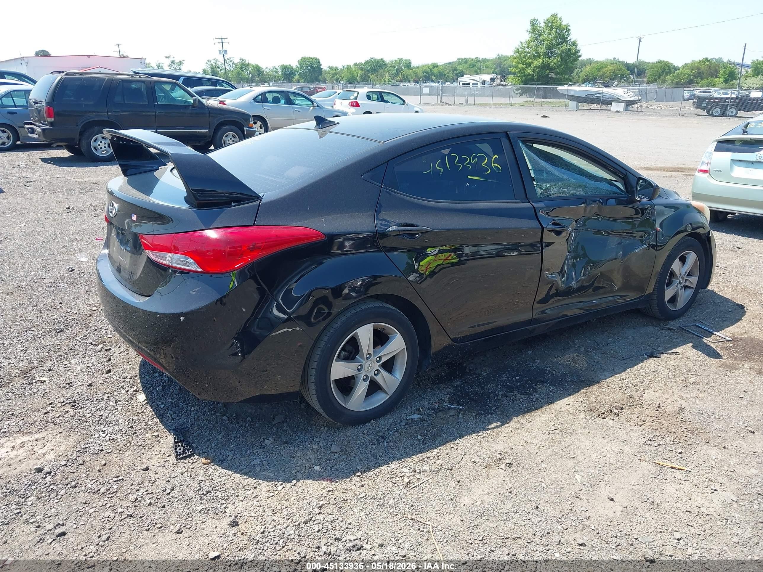 2011 Hyundai Elantra Gls (ulsan Plant) Black vin: KMHDH4AE4BU159431