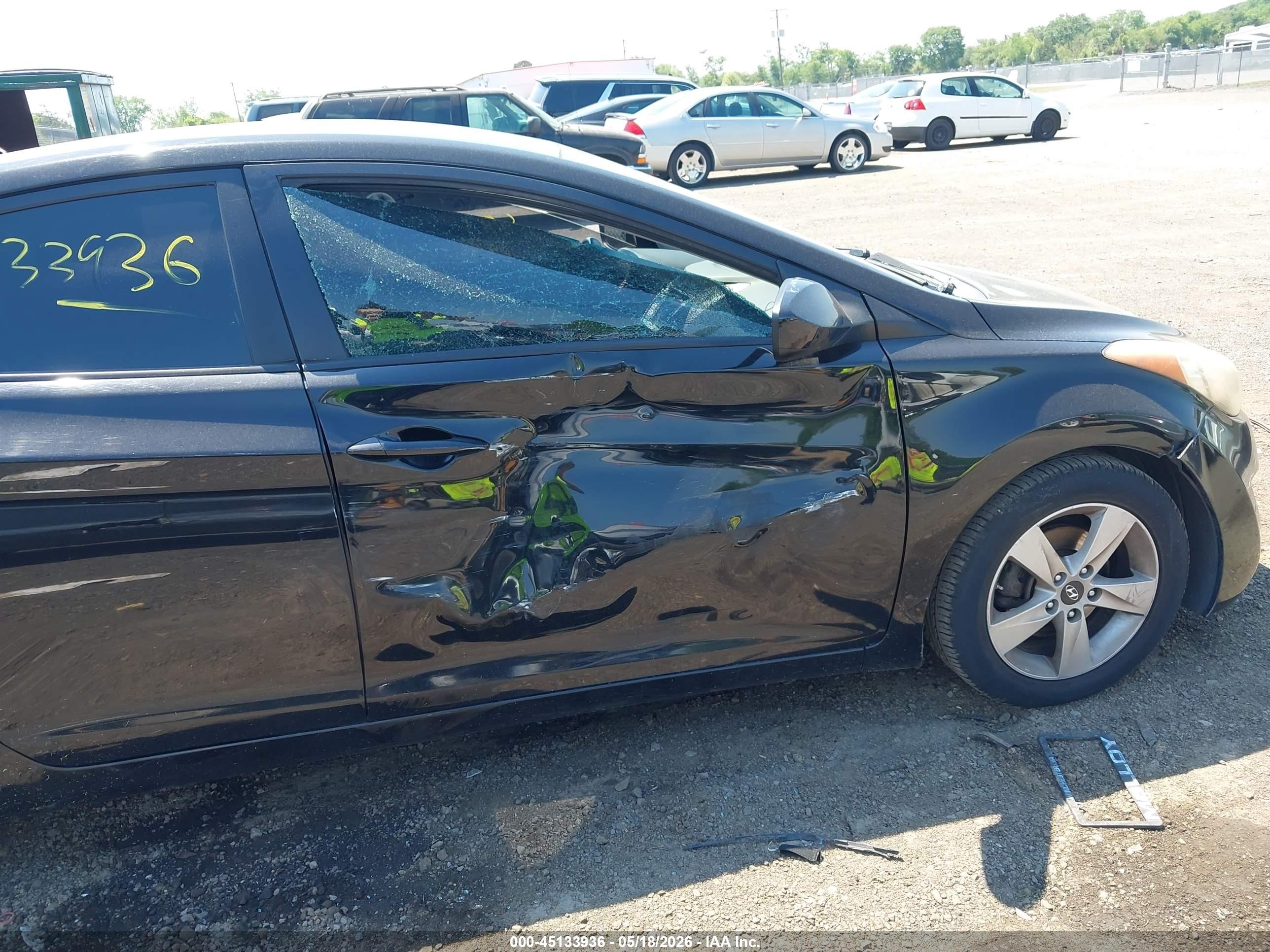 2011 Hyundai Elantra Gls (ulsan Plant) Black vin: KMHDH4AE4BU159431
