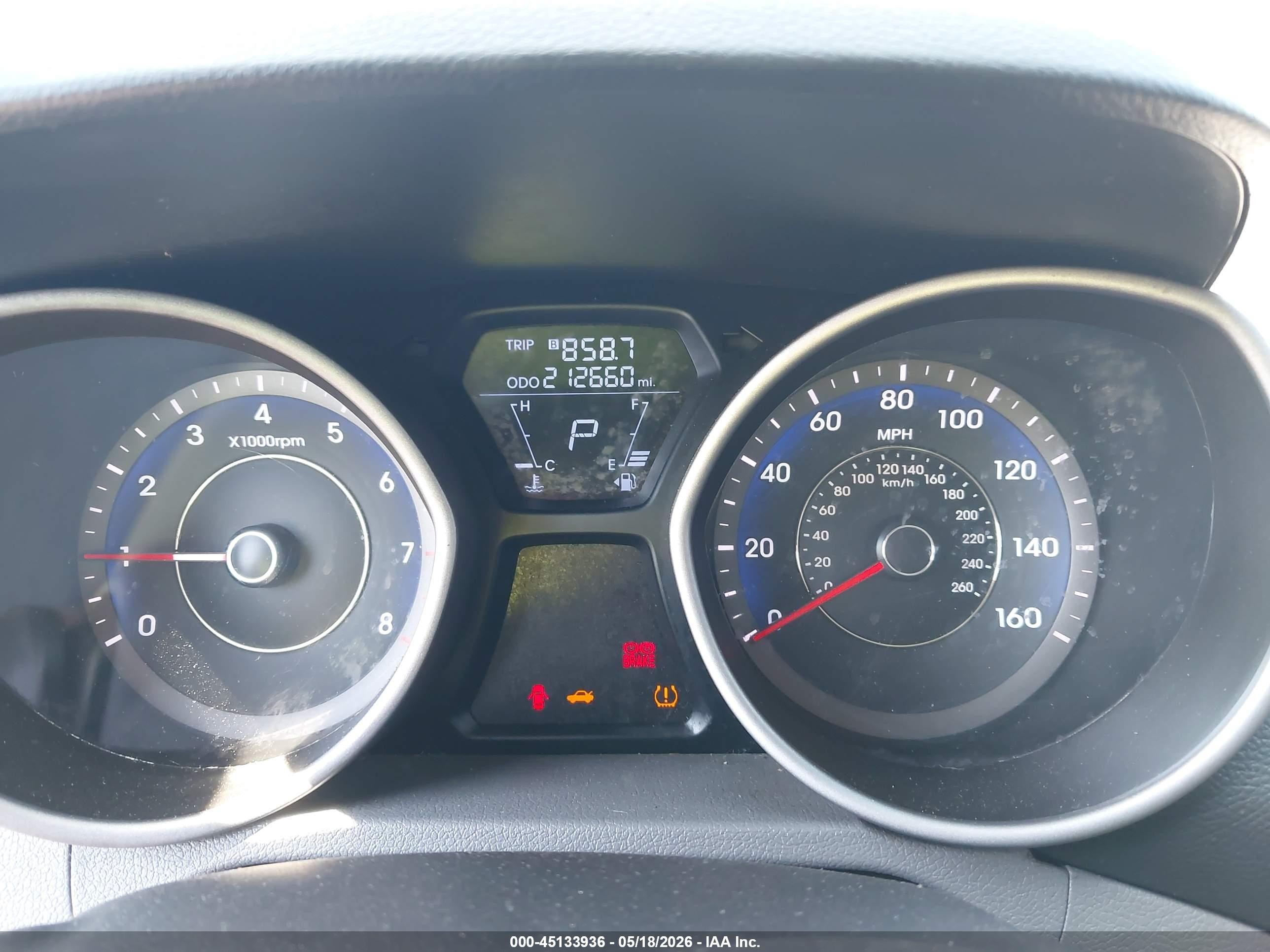 2011 Hyundai Elantra Gls (ulsan Plant) Black vin: KMHDH4AE4BU159431