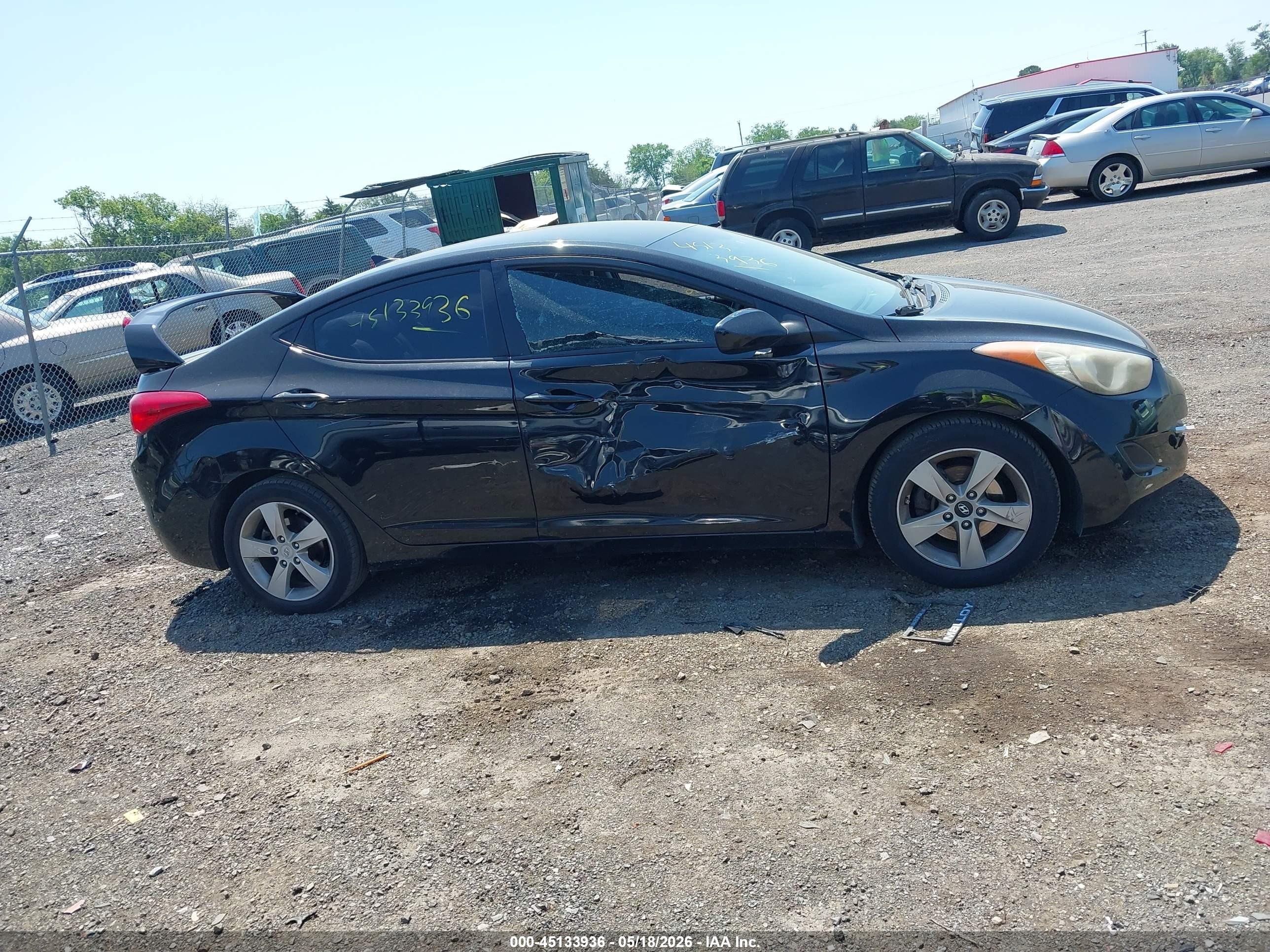 2011 Hyundai Elantra Gls (ulsan Plant) Black vin: KMHDH4AE4BU159431