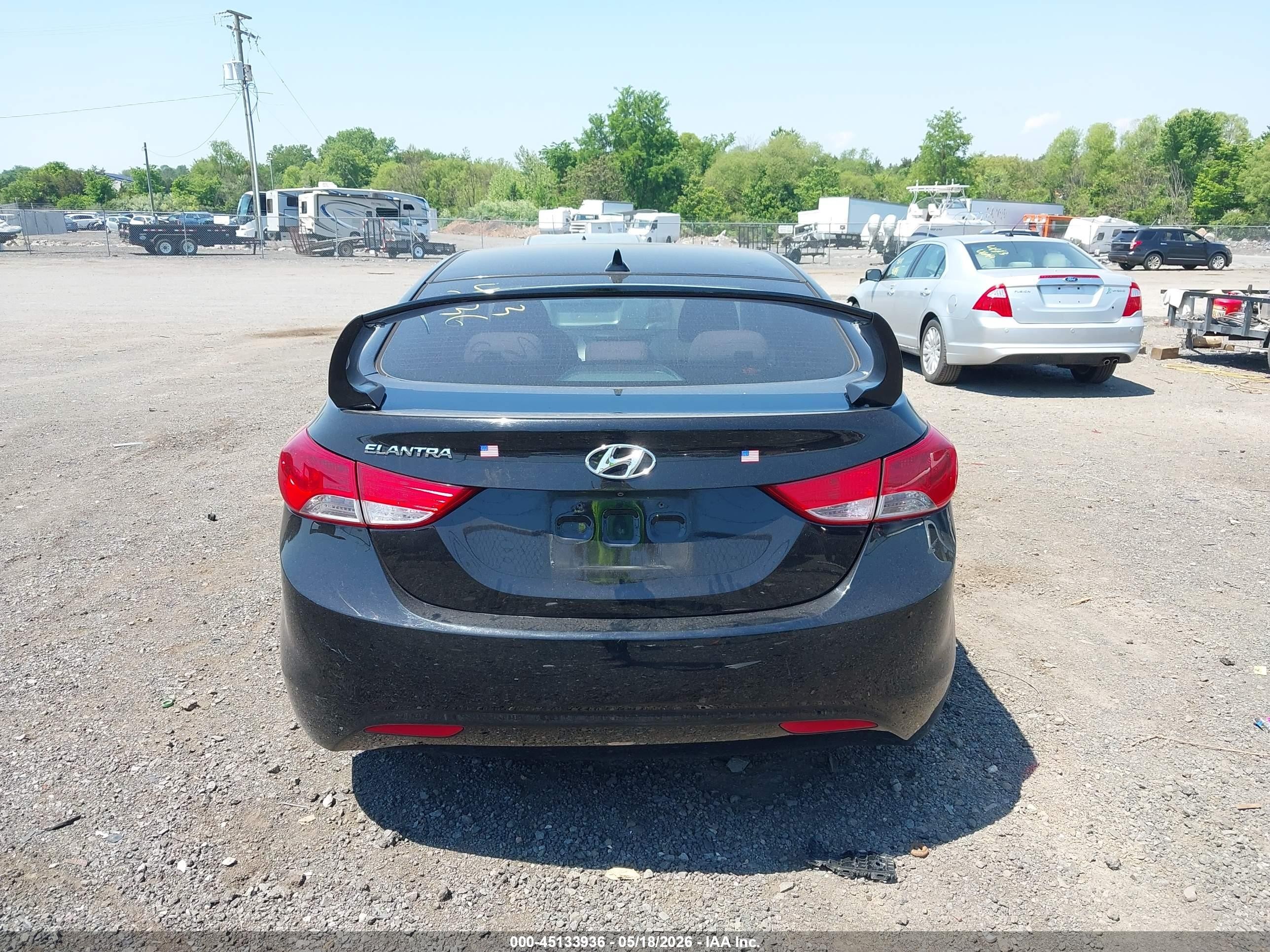 2011 Hyundai Elantra Gls (ulsan Plant) Black vin: KMHDH4AE4BU159431
