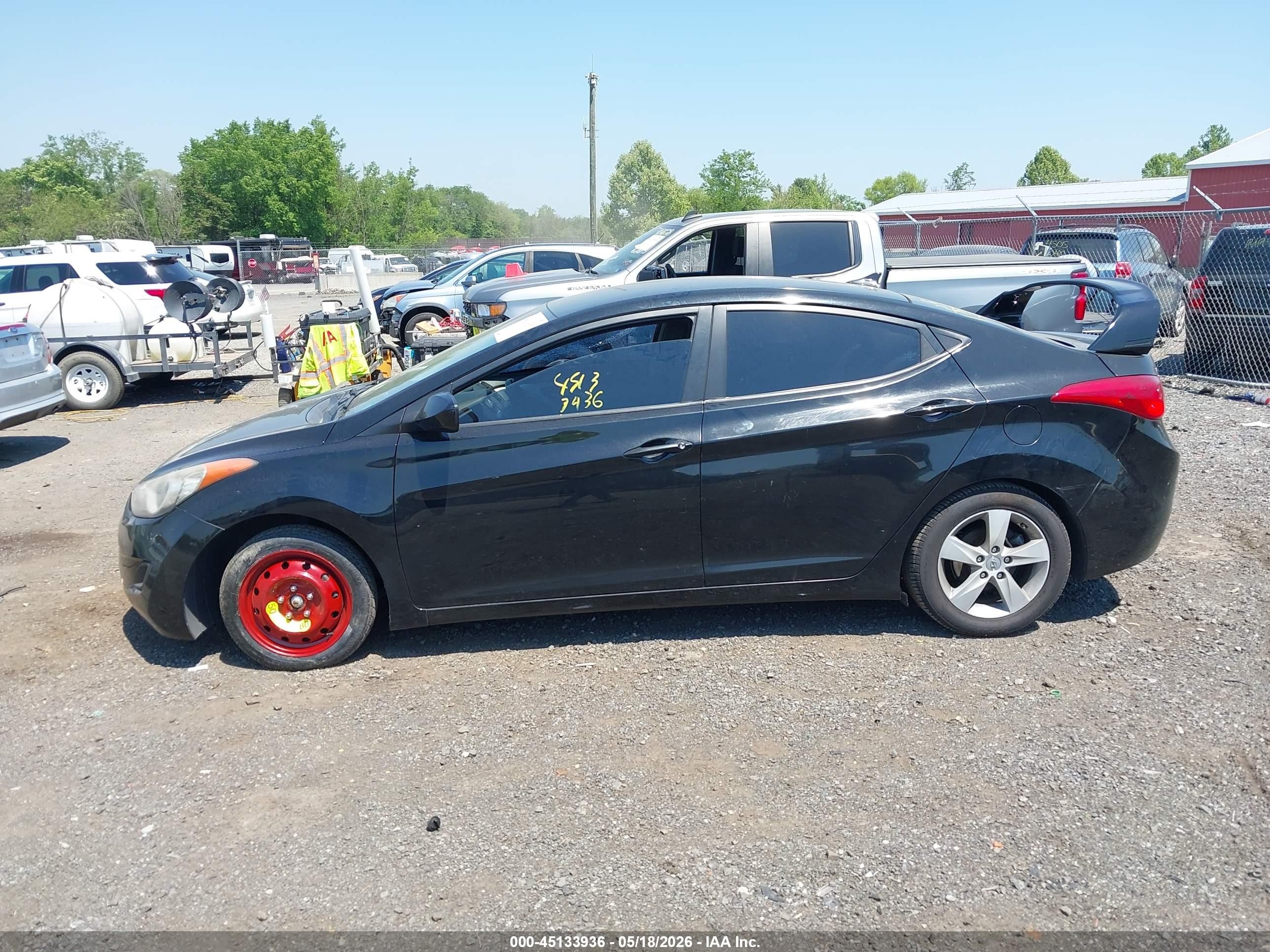 2011 Hyundai Elantra Gls (ulsan Plant) Black vin: KMHDH4AE4BU159431