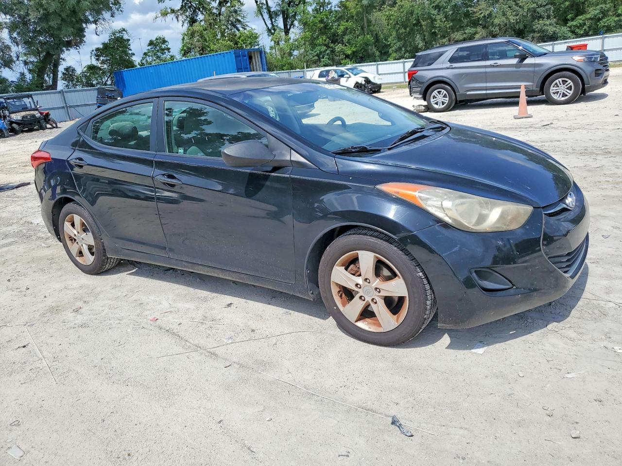 2011 Hyundai Elantra Gls Black vin: KMHDH4AE4BU162779