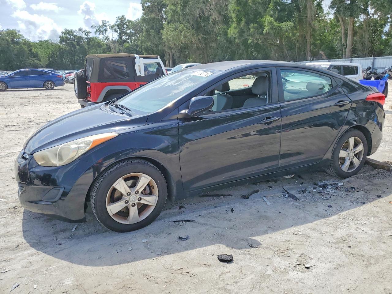 2011 Hyundai Elantra Gls Black vin: KMHDH4AE4BU162779