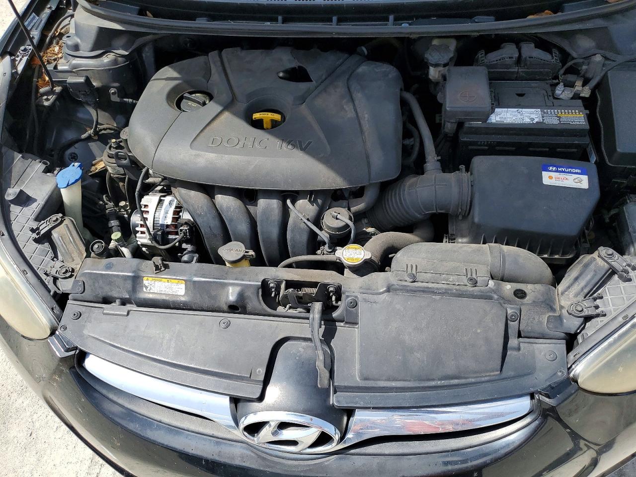 2011 Hyundai Elantra Gls Black vin: KMHDH4AE4BU162779