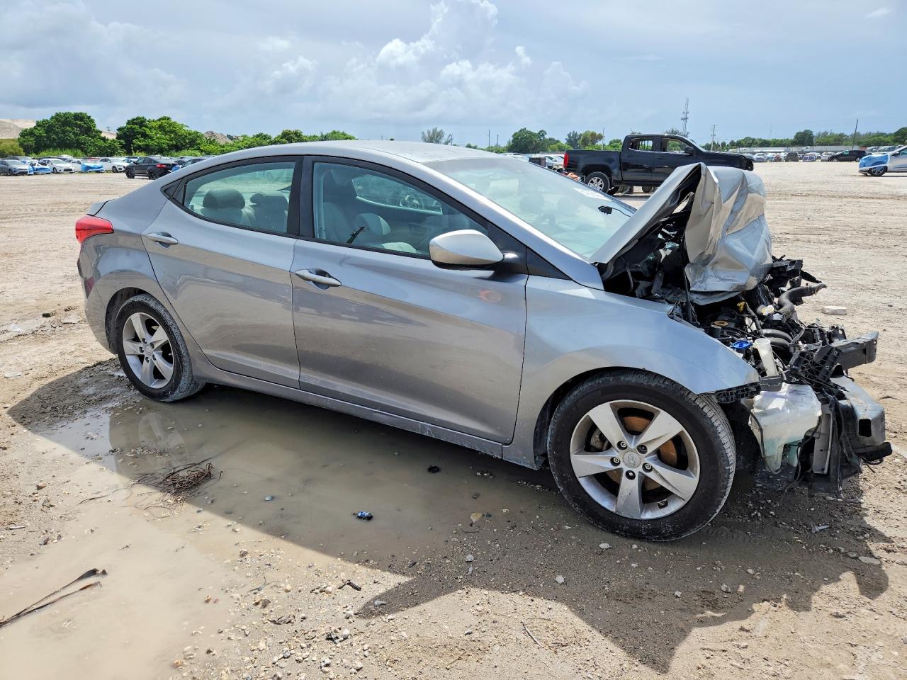 2012 Hyundai Elantra Gls Silver vin: KMHDH4AE4CU218348