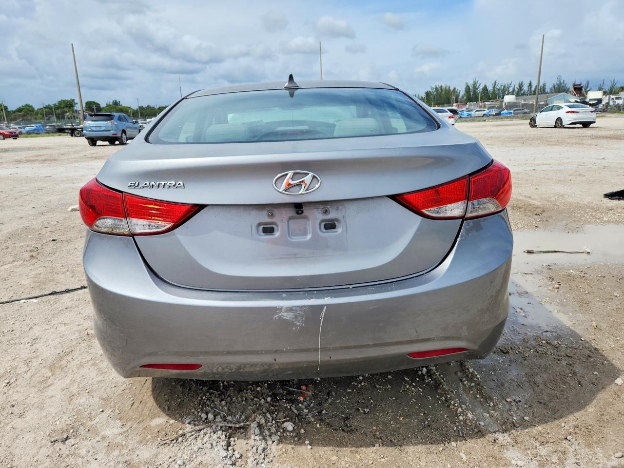 2012 Hyundai Elantra Gls Silver vin: KMHDH4AE4CU218348